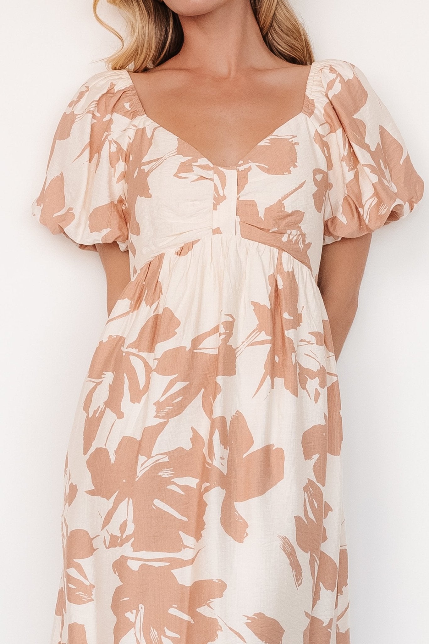 Alona Short Dress | Natural Floral Popular Cheap Online