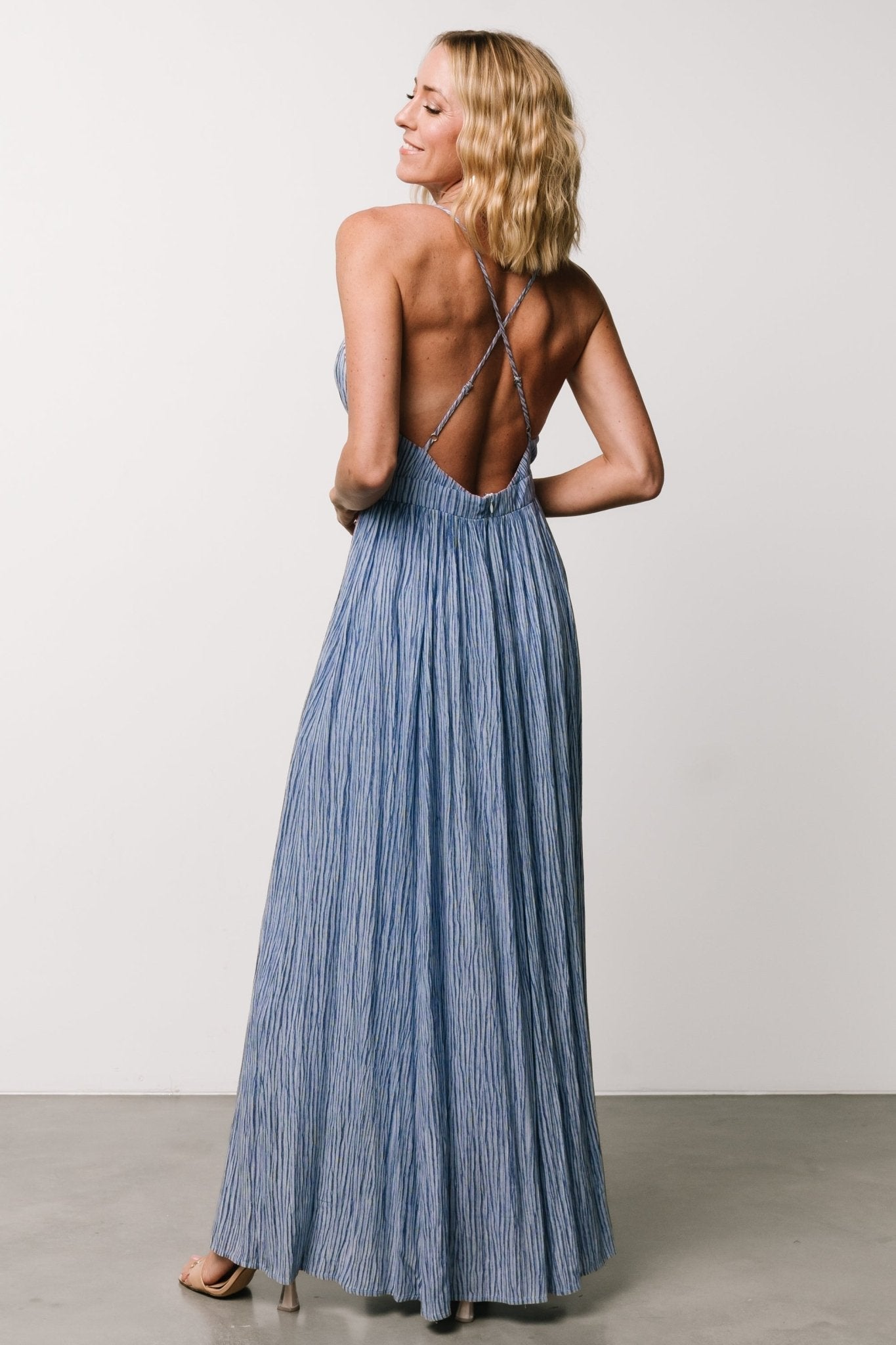 Korley Maxi Dress | Blue Stripe Choice Online