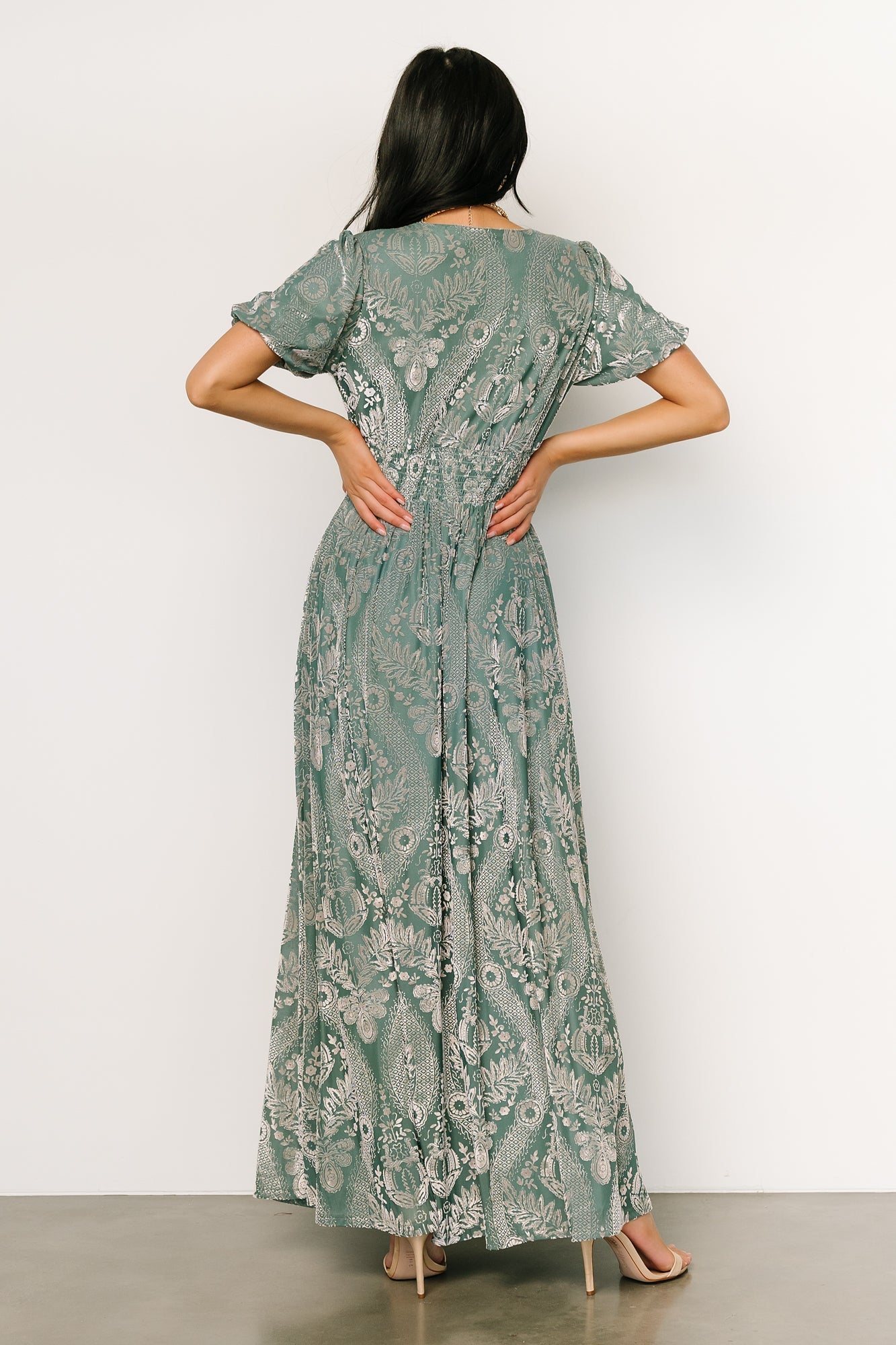 Leslie Velvet Maxi Dress | Sage + Silver Outlet Sale Online