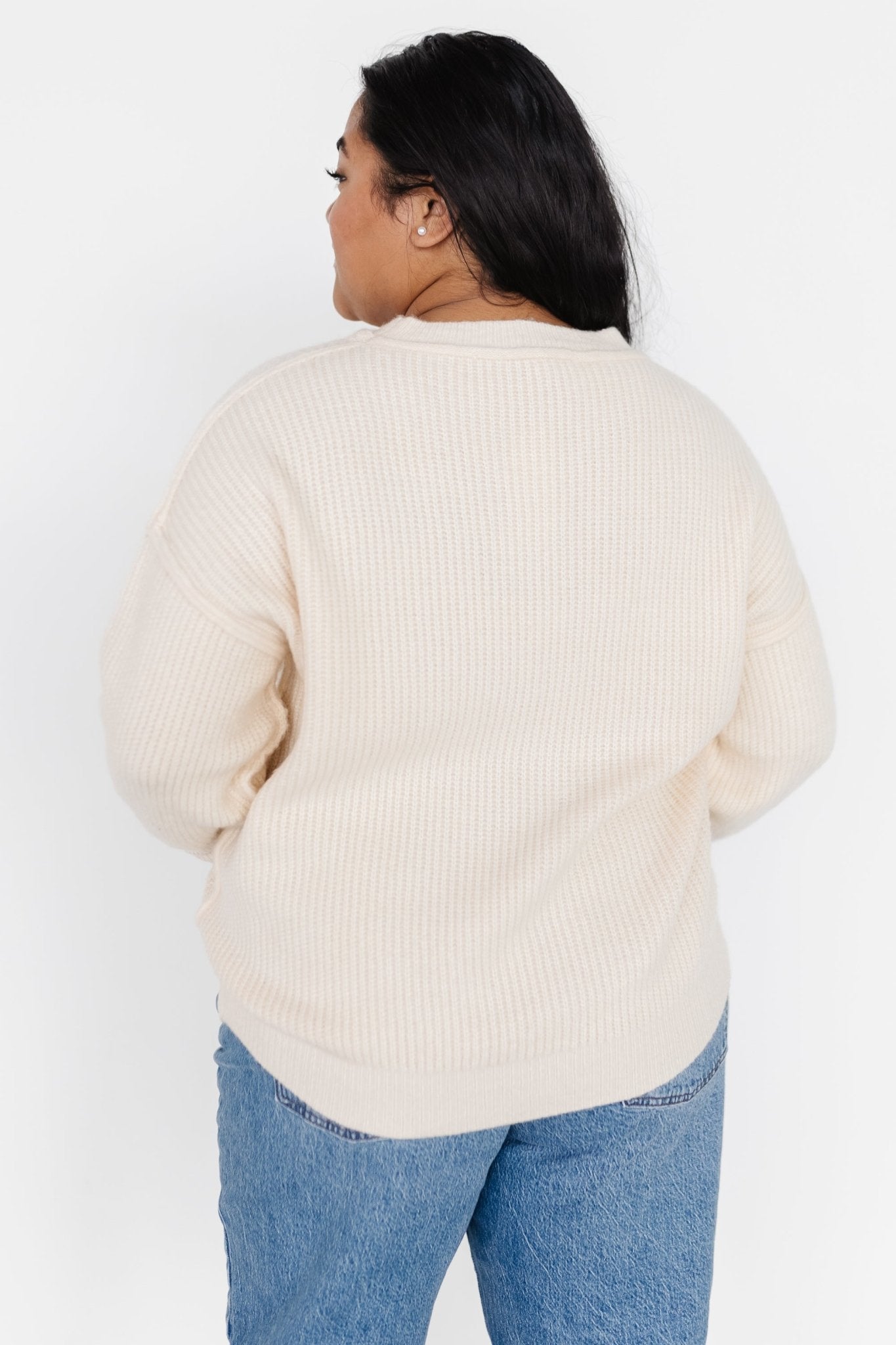 Jacey Knit Sweater | Ivory Discount Low Cost