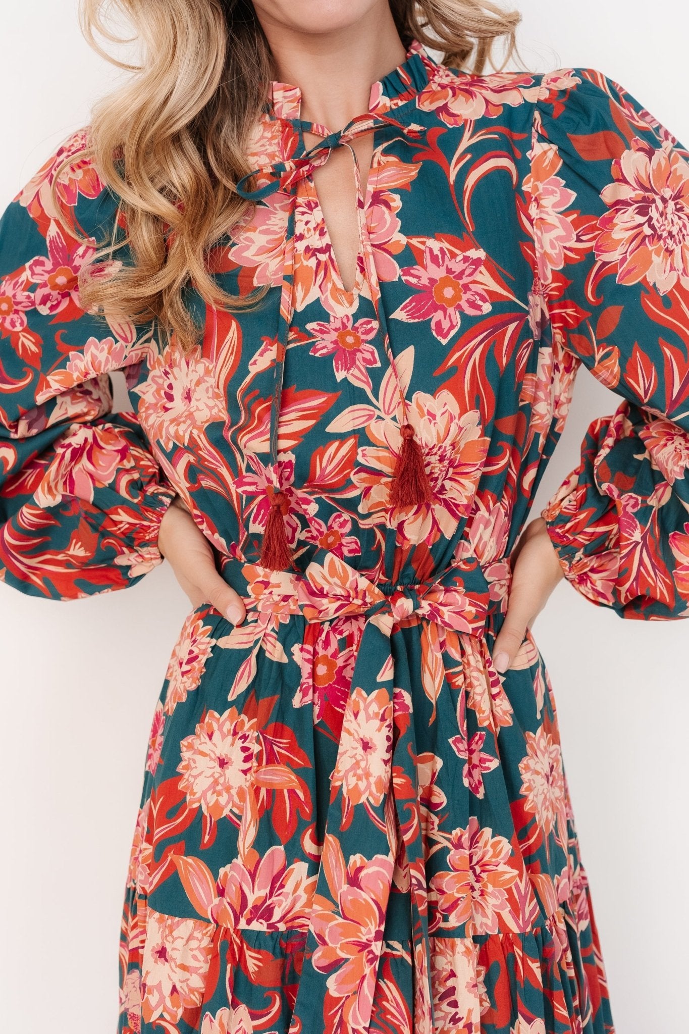 Charleston Dress | Jade Multi Floral Sale Low Cost