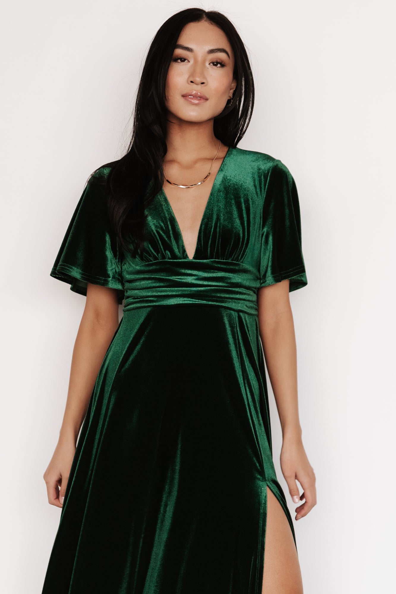 Berenice Velvet Maxi Dress | Emerald Discount Shop Offer