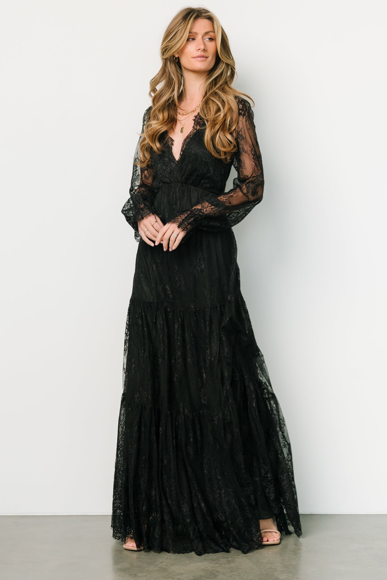 Gloria Lace Maxi Dress | Black Cheap Sale Choice