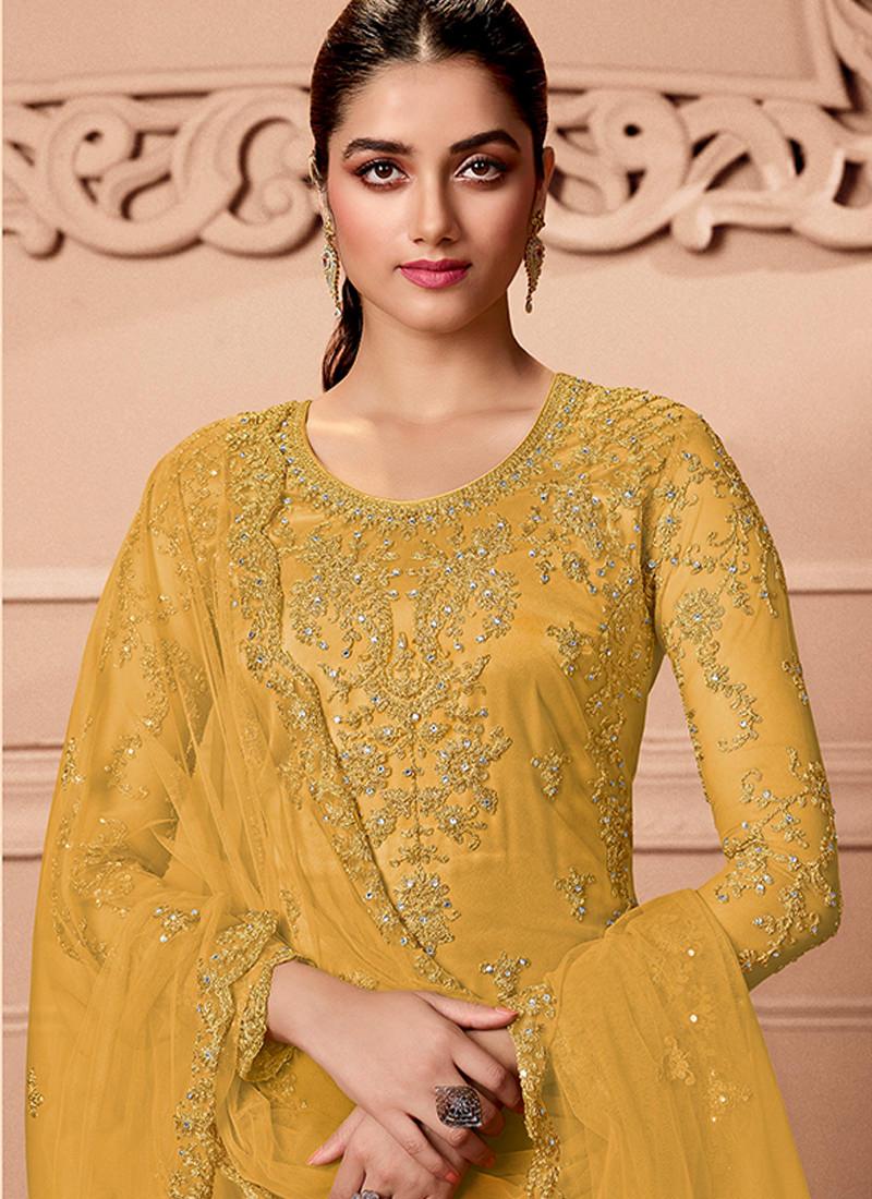 Yellow Color Pant Style Straight Suit Sale Explore