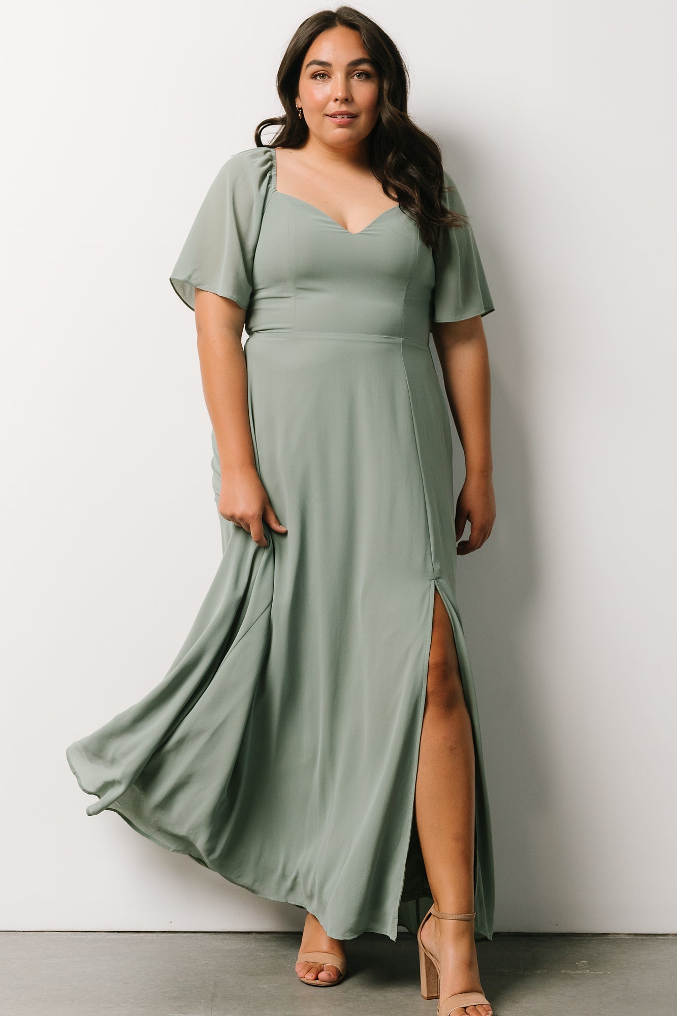 Sierra Sweetheart Maxi Dress | Eucalyptus Best Seller Cheap Pice