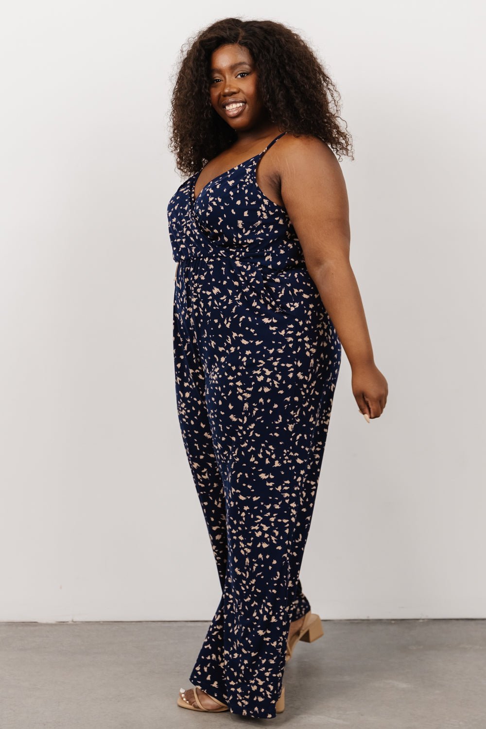 Sade Jumpsuit | Navy Print Fashion Style Cheap Online