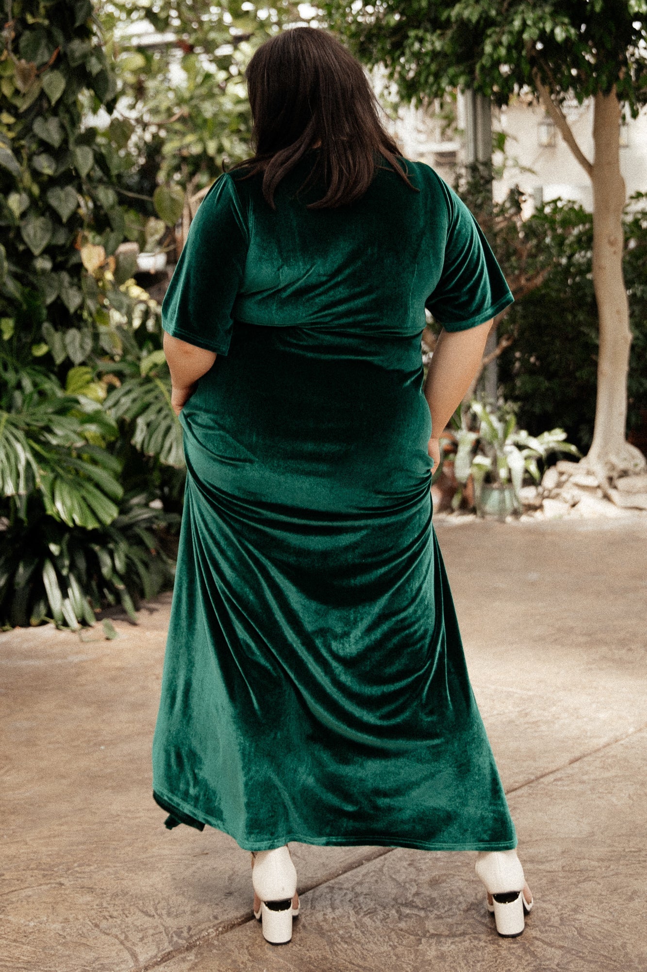 Meghan Velvet Wrap Maxi Dress | Emerald Store Cheap Online