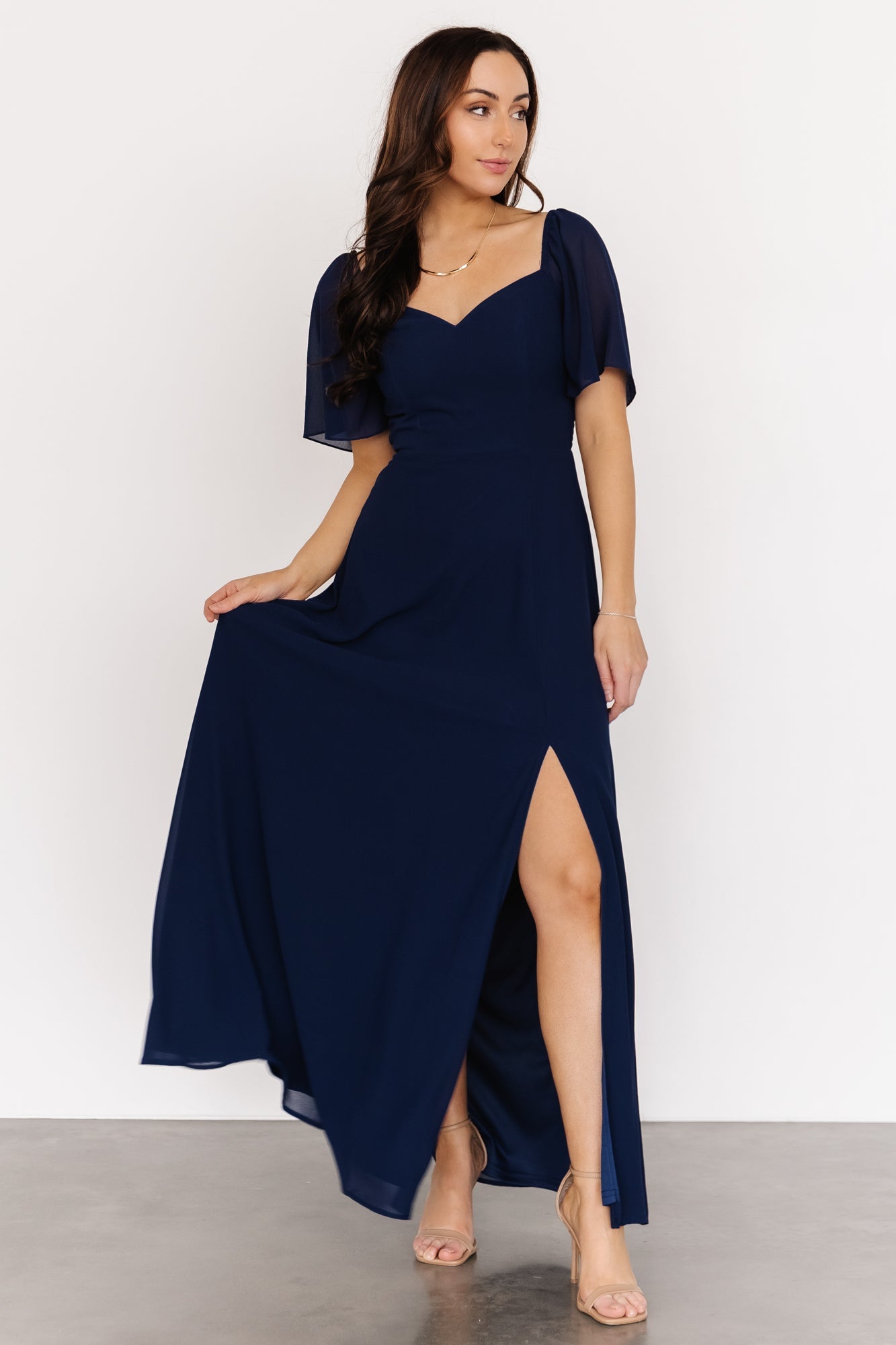 Sierra Sweetheart Maxi Dress | Navy With Credit Card Free Shipping