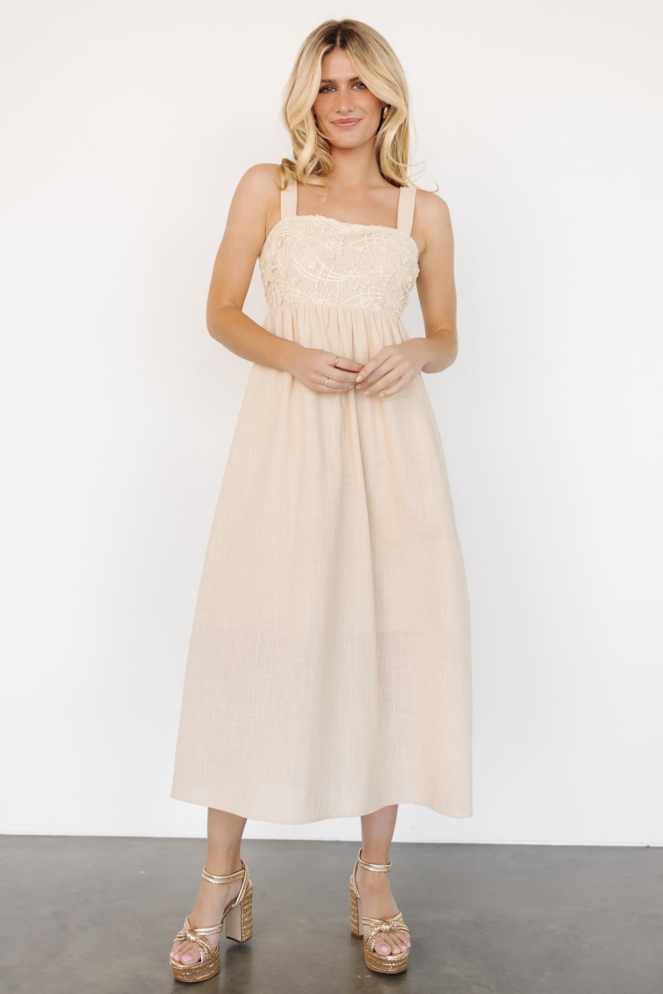 Mia Tie Back Dress | Natural Looking For