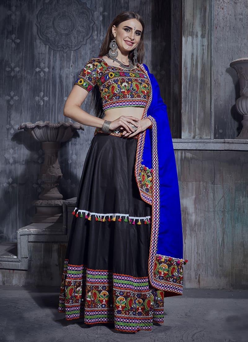 Designer Chaniya Choli For Navratri With Blue Dupatta 2025 Newest Online