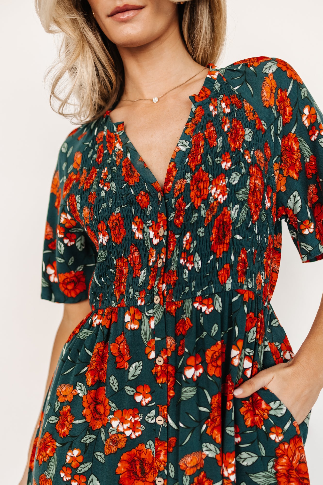 Botega Midi Dress | Jade Multi Floral Purchase Sale Online