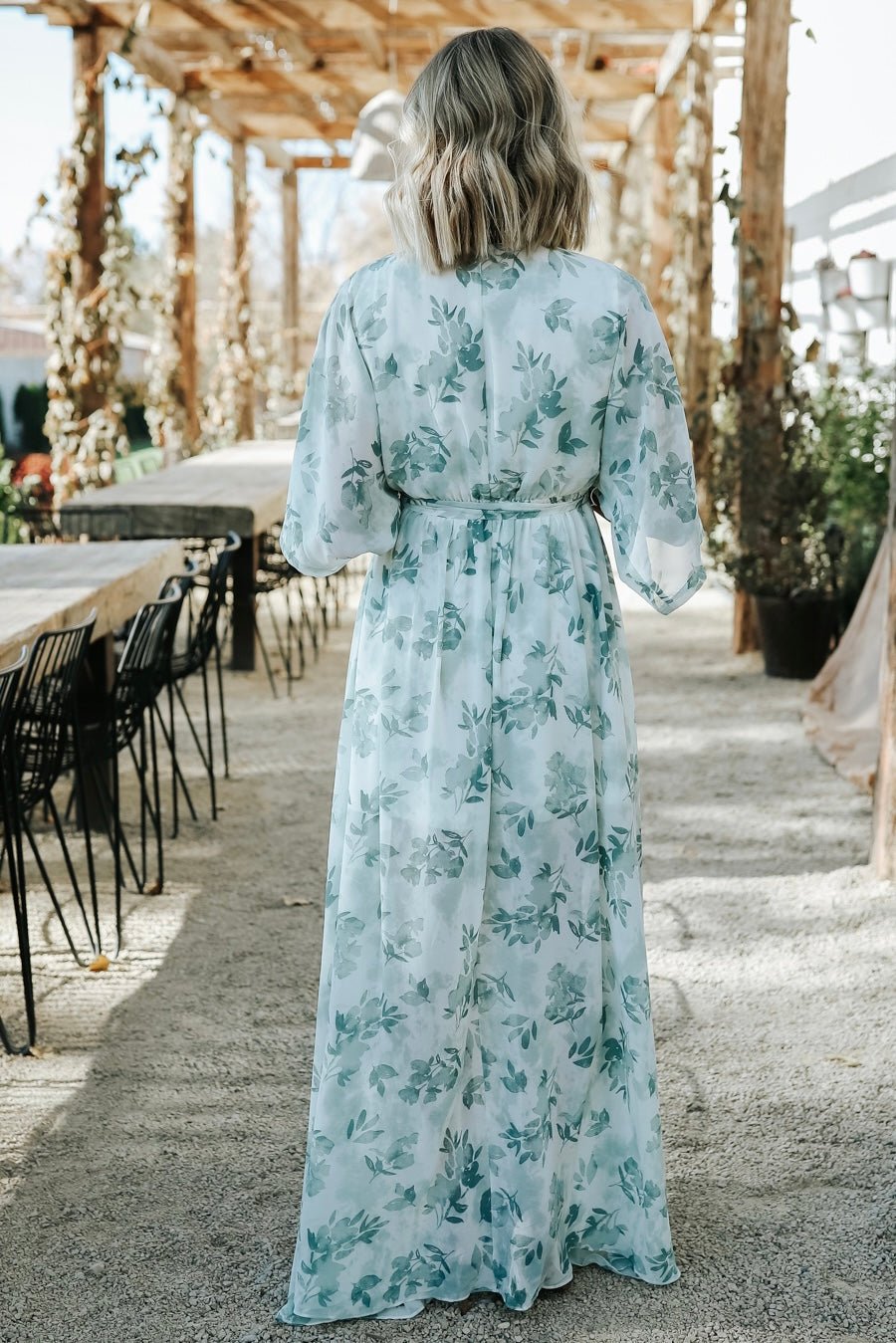 Kia Kimono Maxi Dress | Sage Floral Buy Cheap Fashion Style