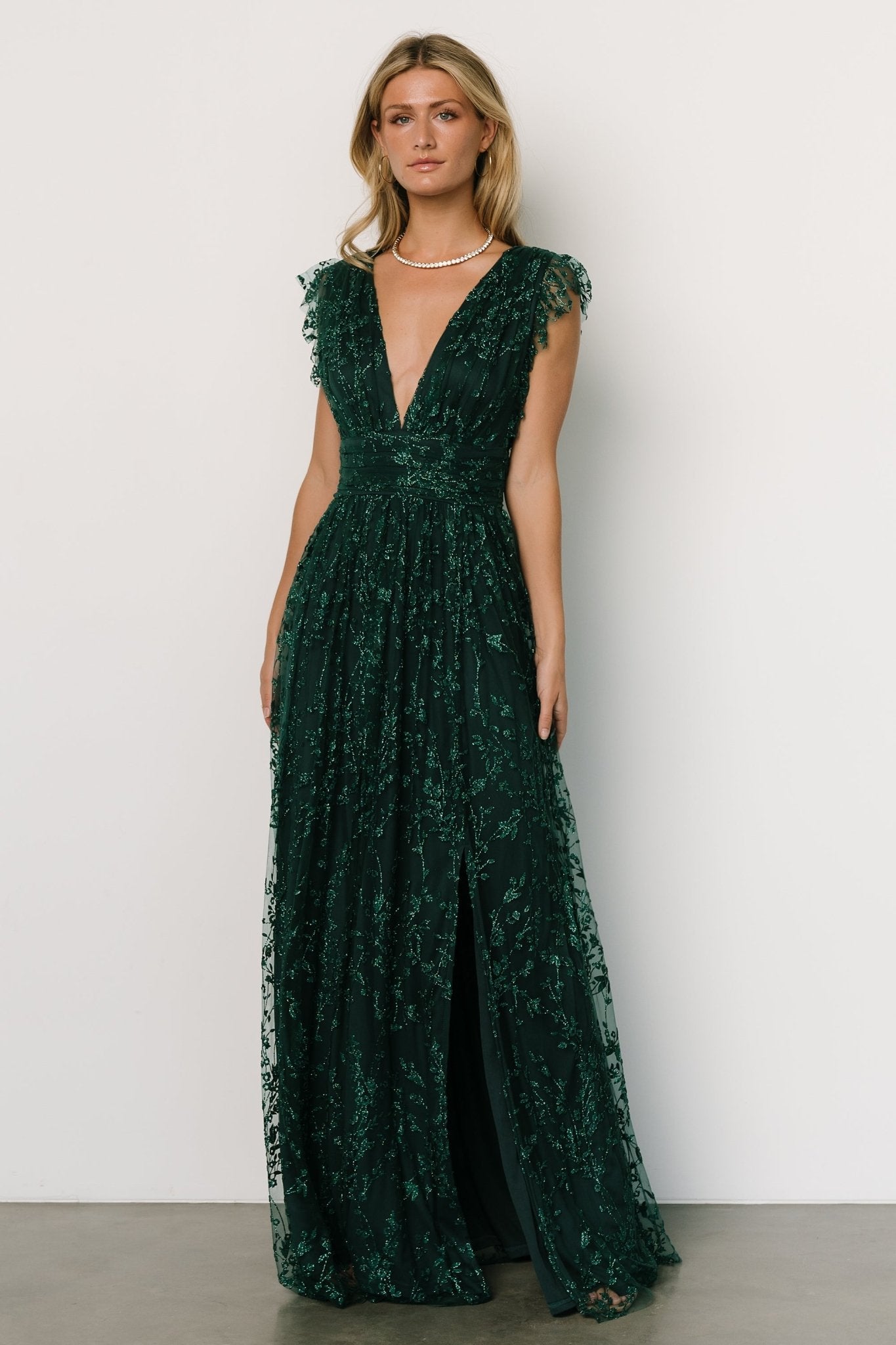 Arlene Shimmer Gown | Emerald Fashion Style For Sale