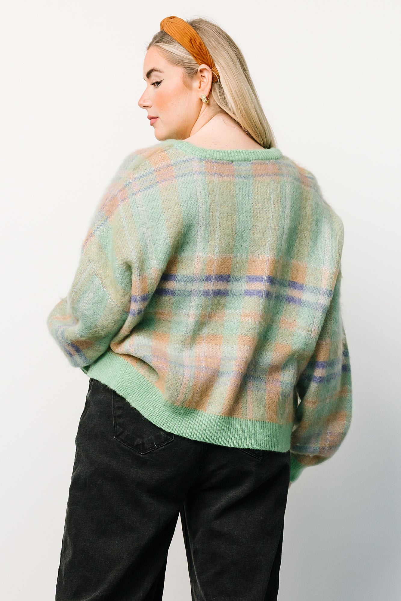 Brentridge Plaid Sweater | Green Multi Official Site