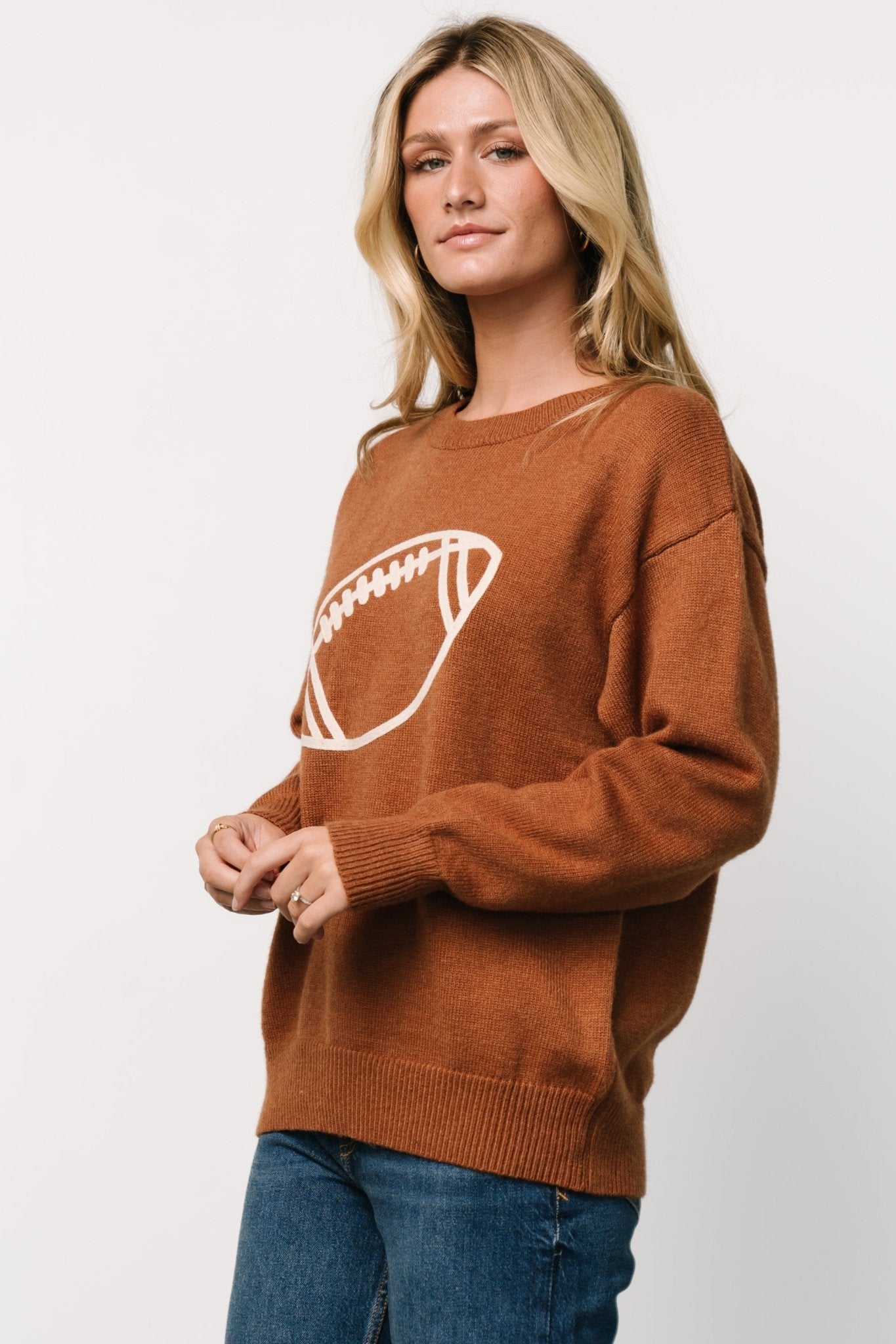 Kelce Sweater | Brown Cheap Outlet Locations