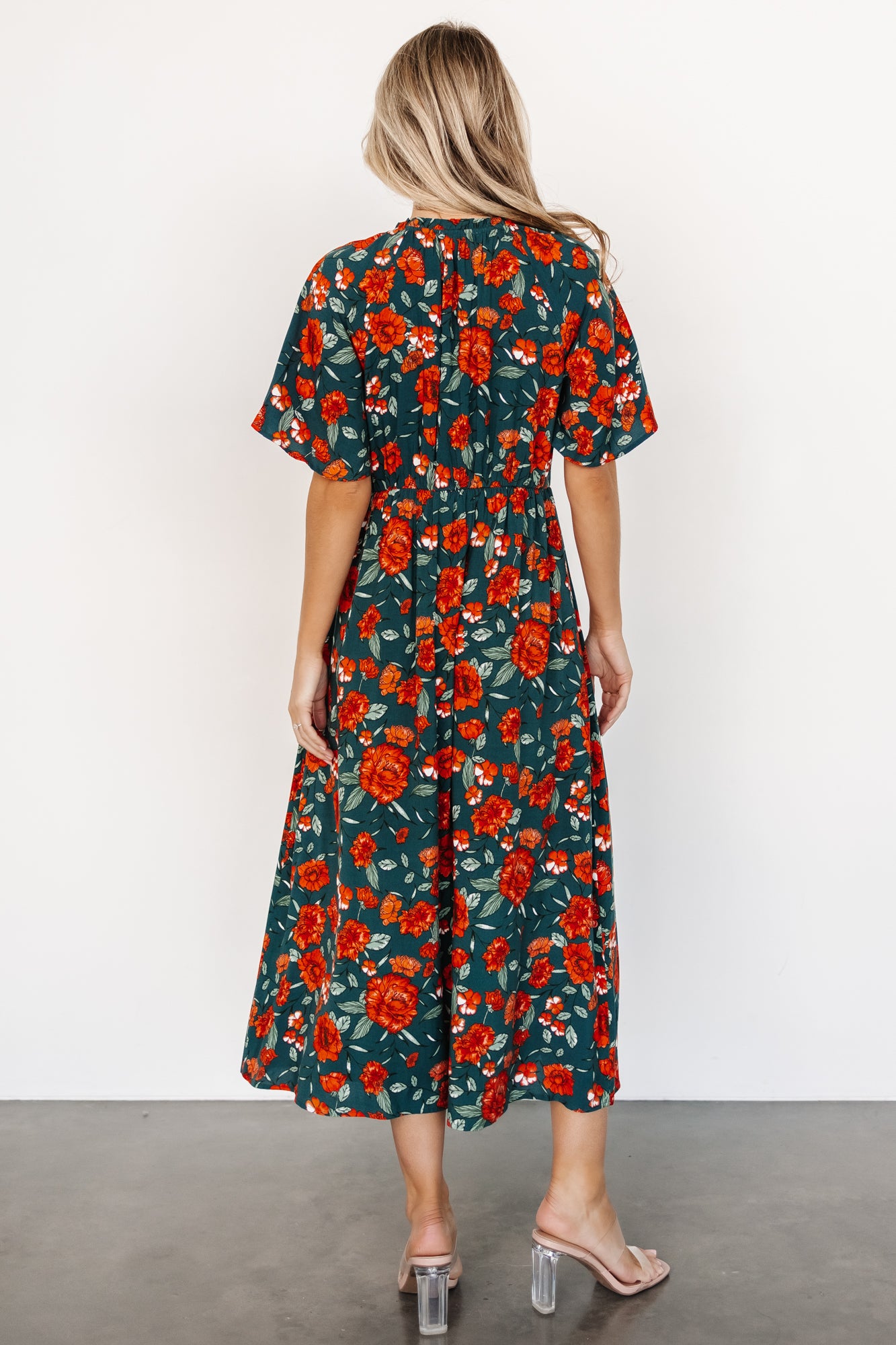 Botega Midi Dress | Jade Multi Floral Purchase Sale Online