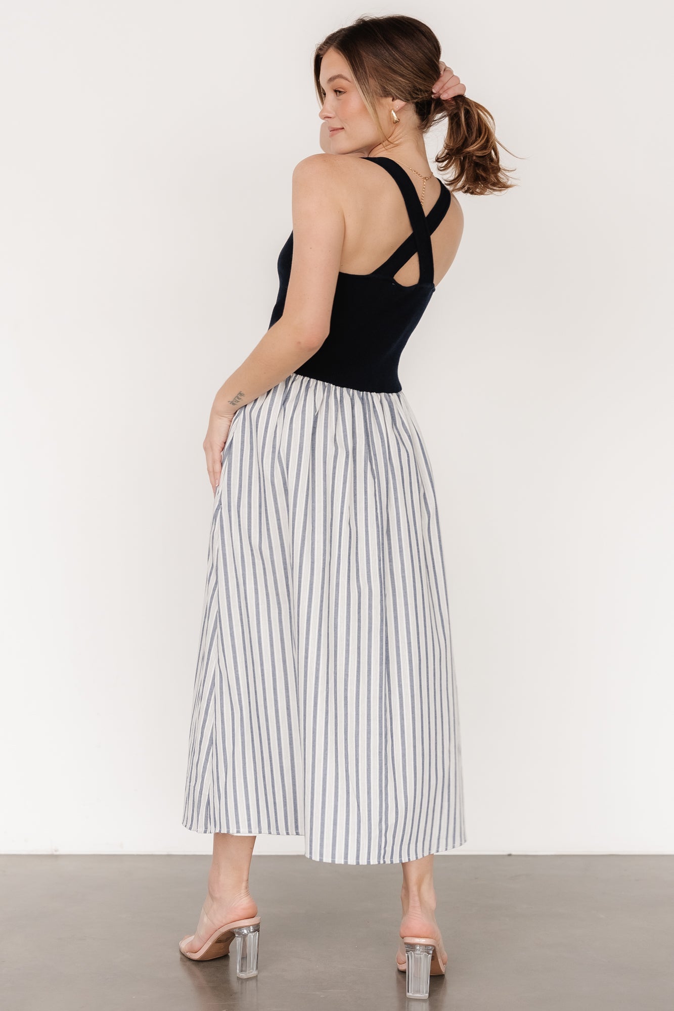 Marbella Tank Dress | Navy Stripe Shop For