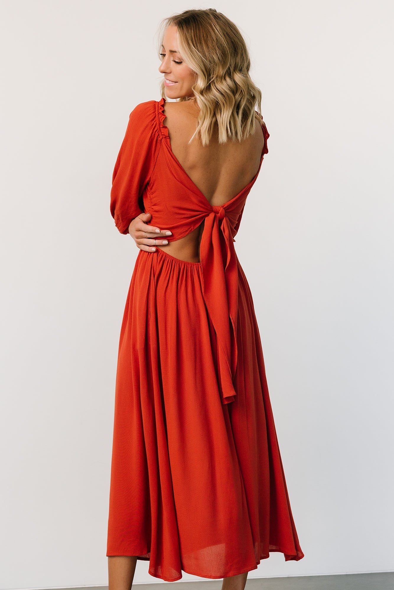 Vicki Midi Dress | Rust Outlet Store Cheap Online