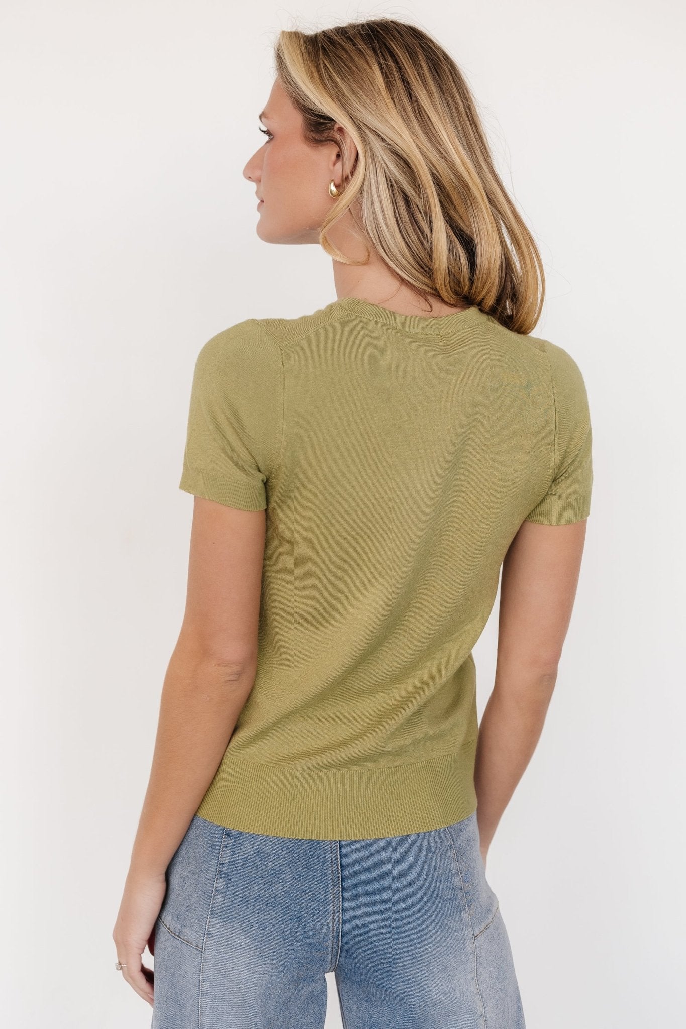 Hannah Knit Top | Light Olive Buy Cheap Visit