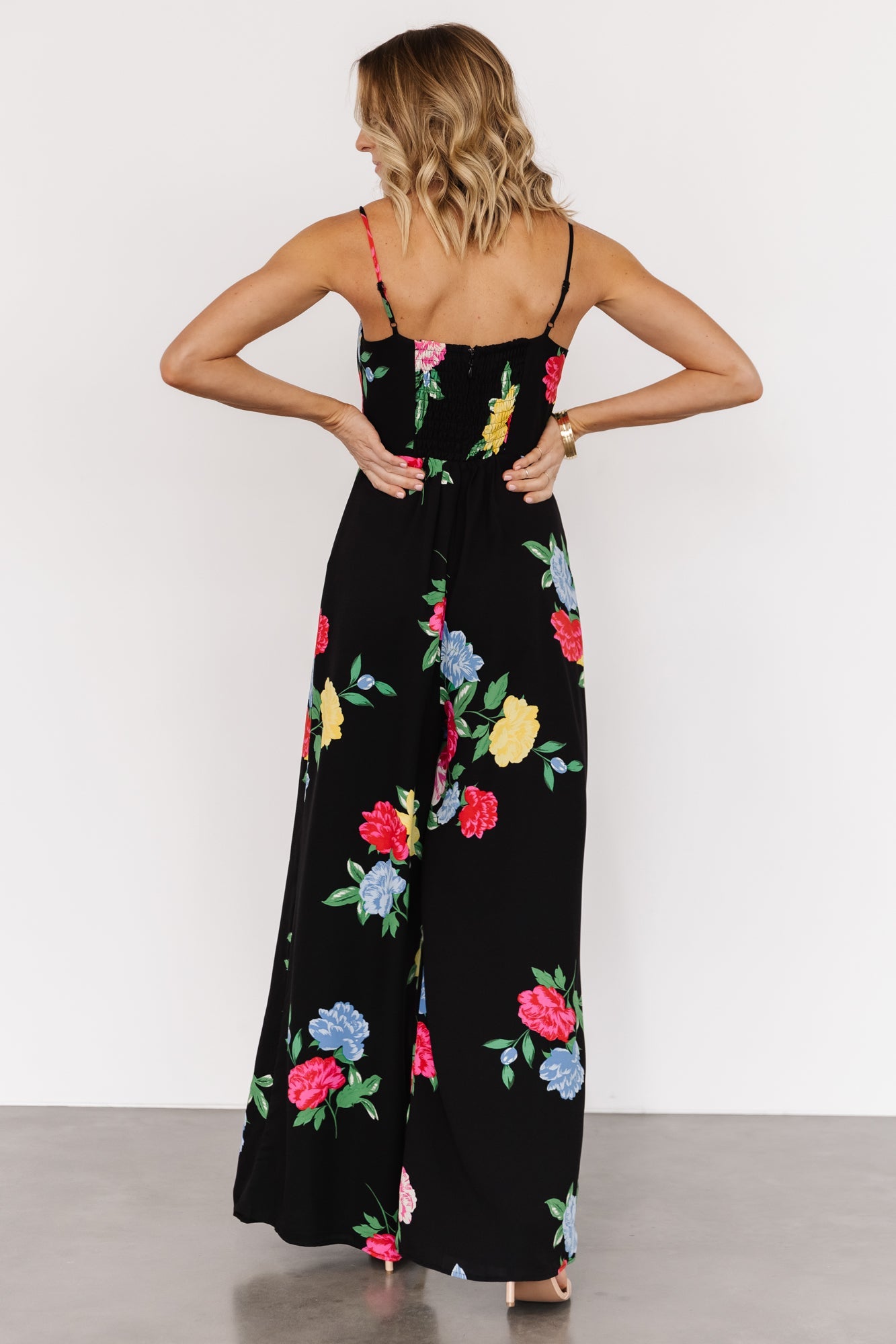 Brooklyn Wide Leg Jumpsuit | Black Floral Free Shipping Cheap Online