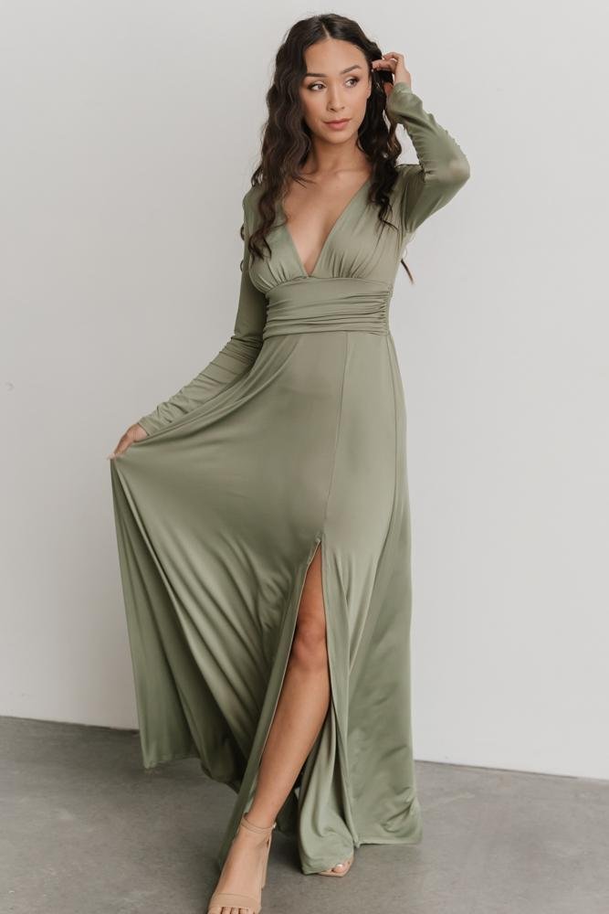 Arianna Maxi Dress | Dusty Sage 100% Original Cheap Pice