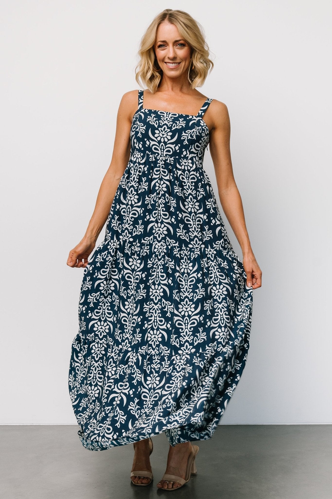 Oceanside Maxi Dress | Navy Print Online Cheap Pice