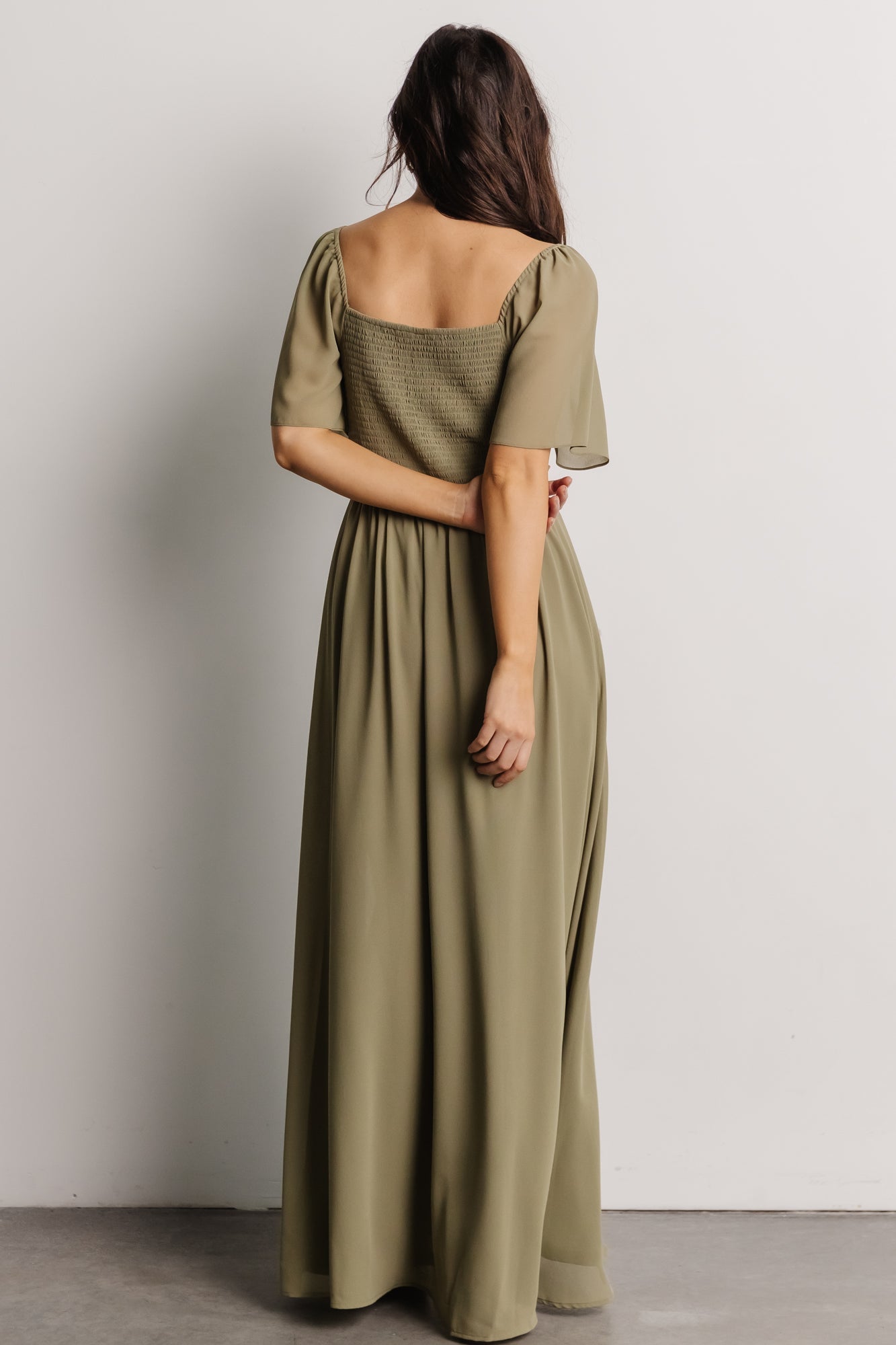 Sierra Sweetheart Maxi Dress | Dusty Olive Sale Supply