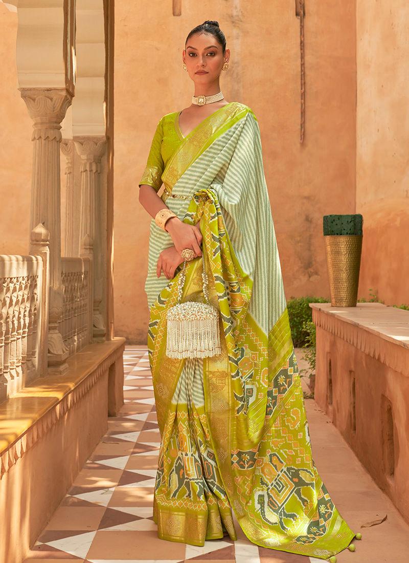 Yellow Color Pure Silk Patola Saree Outlet Best Place