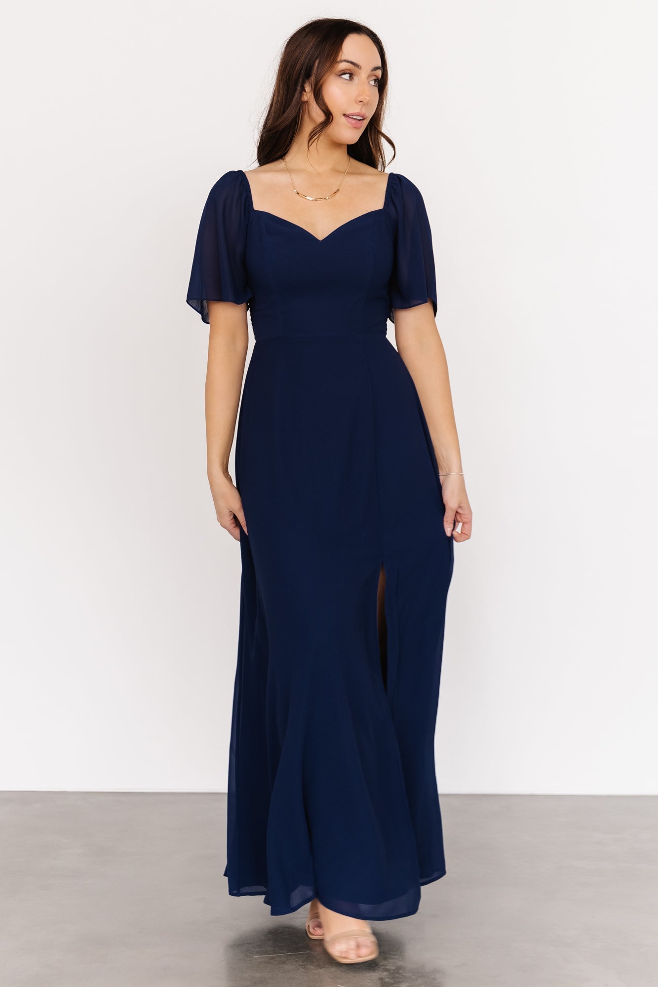 Sierra Sweetheart Maxi Dress | Navy With Credit Card Free Shipping