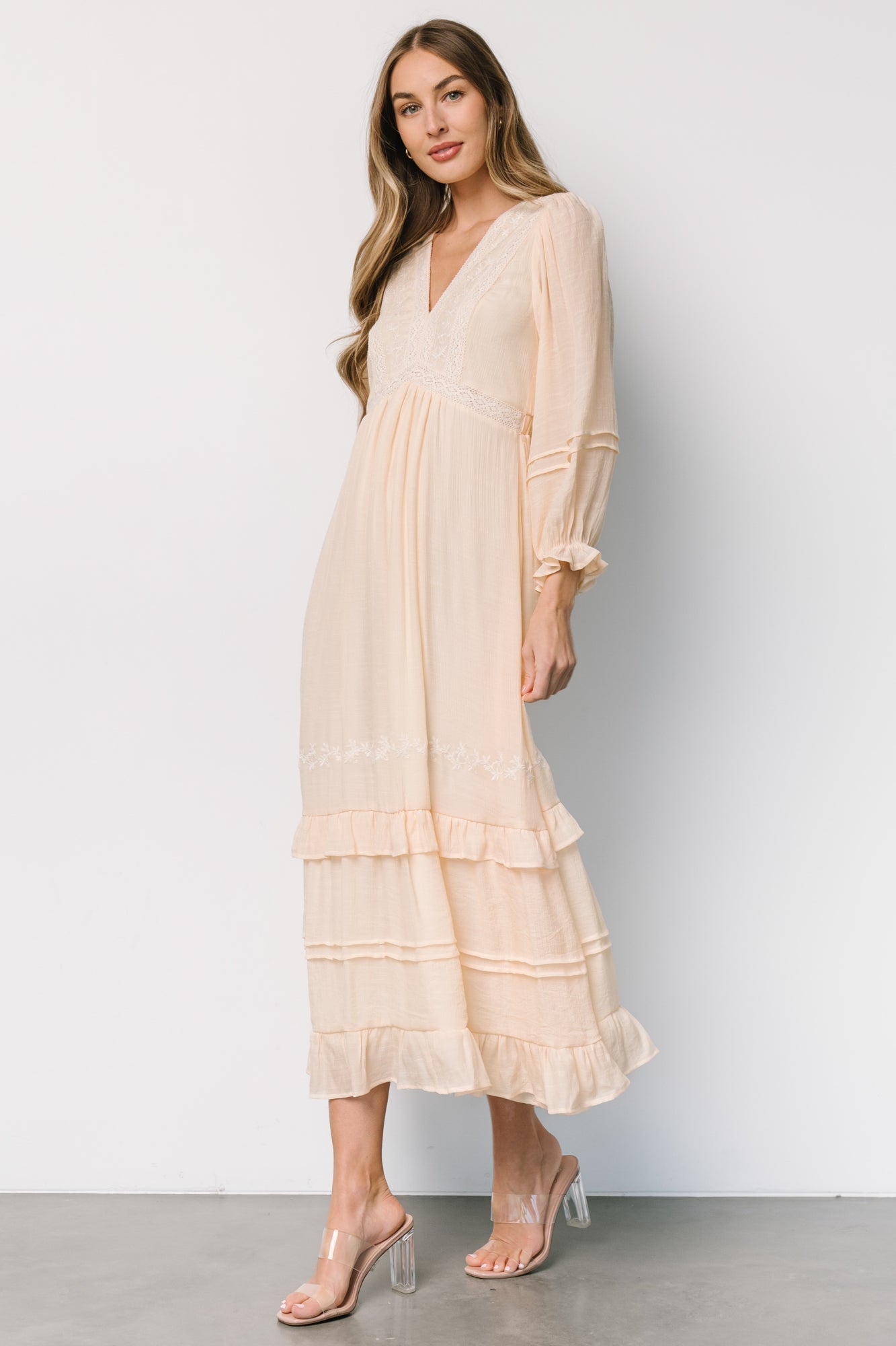 Amberlee Embroidered Dress | Cream 2025 Newest Cheap Online