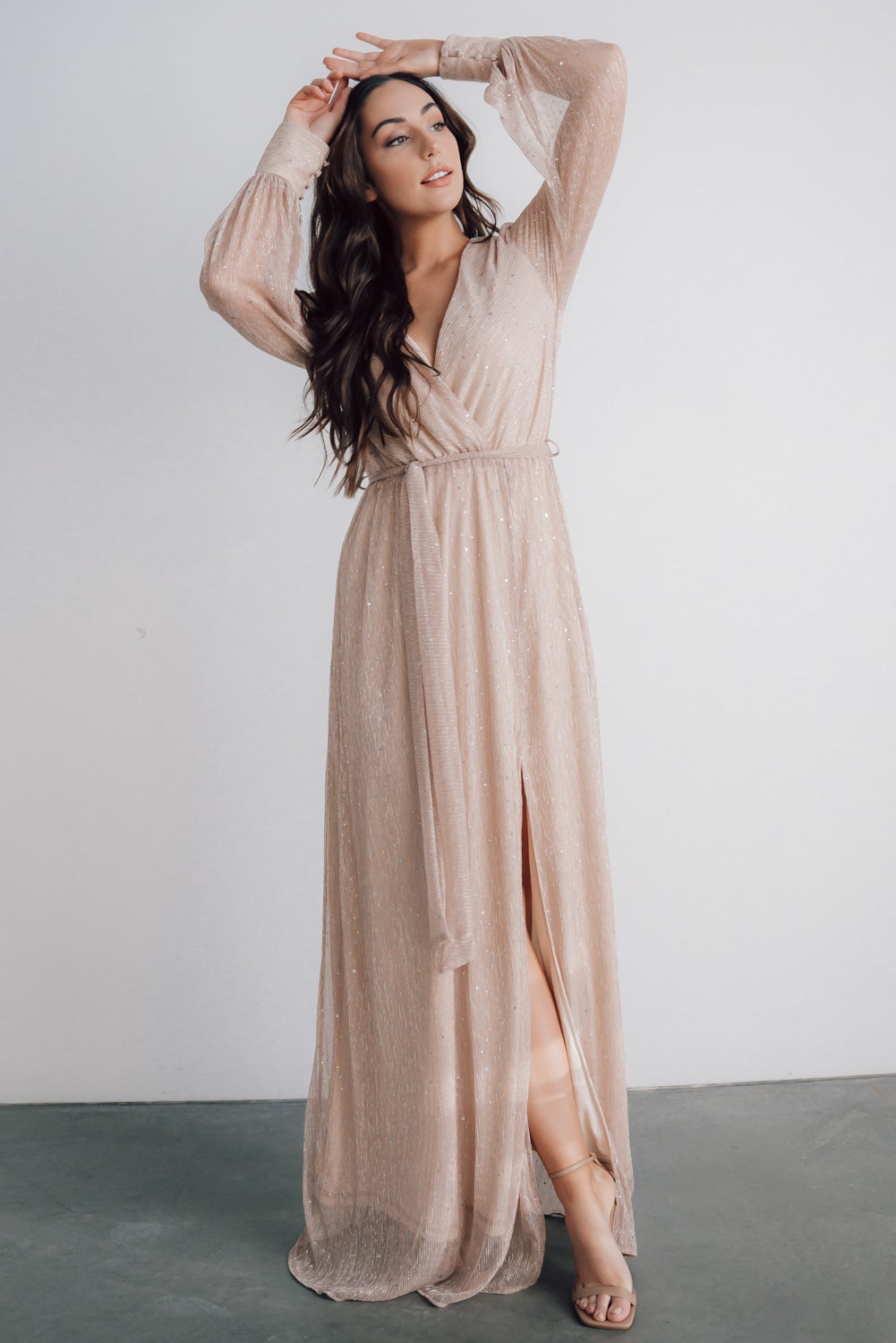 Abigail Sparkle Gown | Champagne The Cheapest Cheap Pice