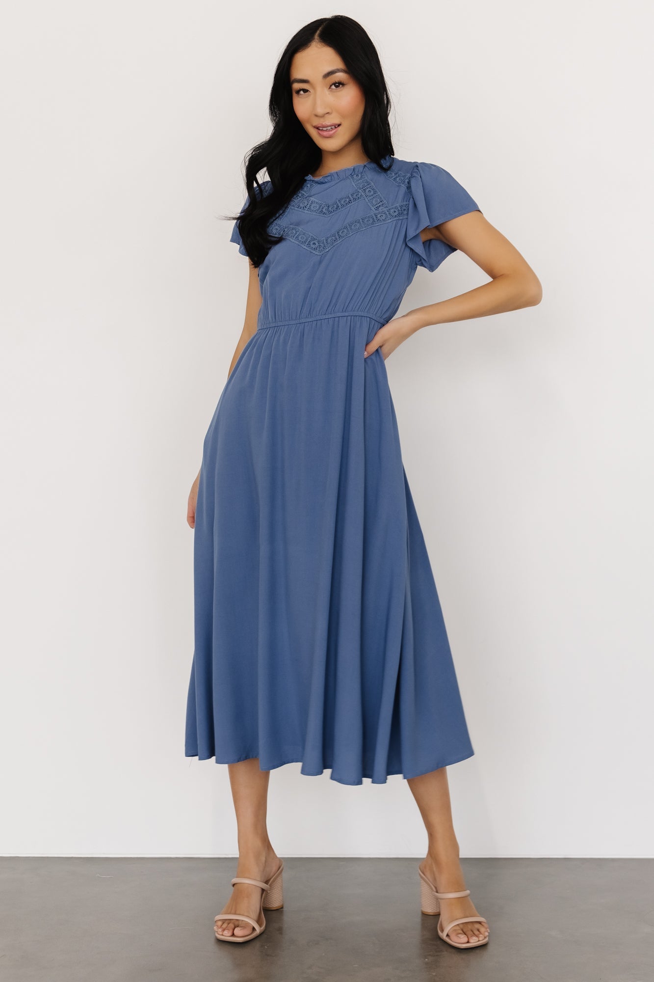 Prestyn Midi Dress | Blue Release Dates Cheap Online