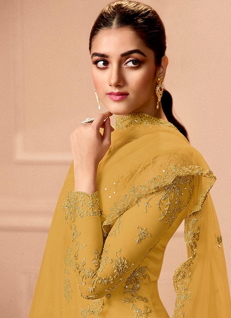 Yellow Color Pant Style Straight Suit Sale Explore