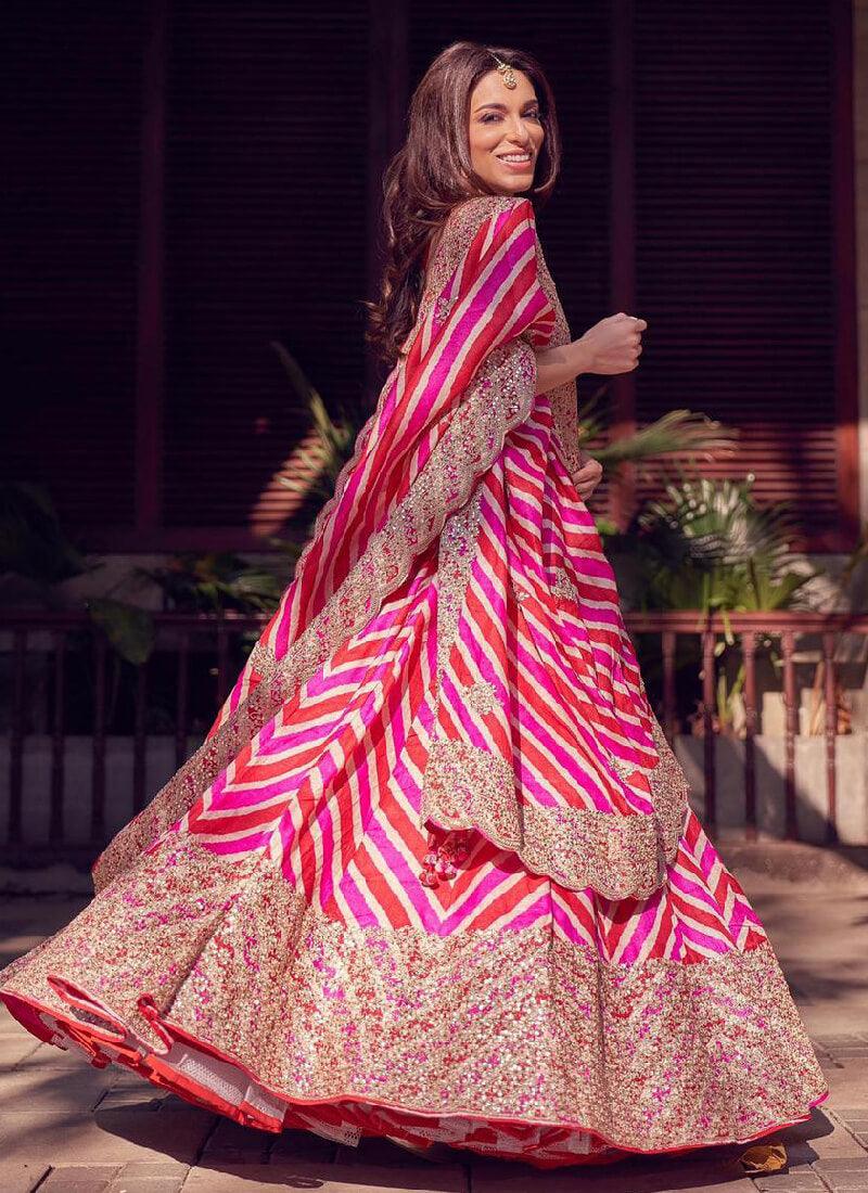 Magnificent Digital Print Rani Pink Lehenga Choli Cheap Sale Pictures