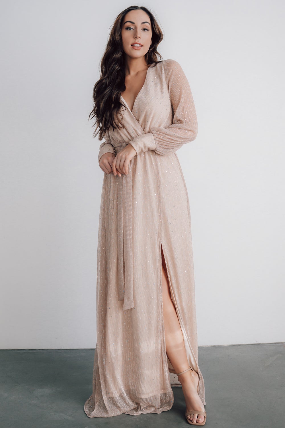 Abigail Sparkle Gown | Champagne The Cheapest Cheap Pice