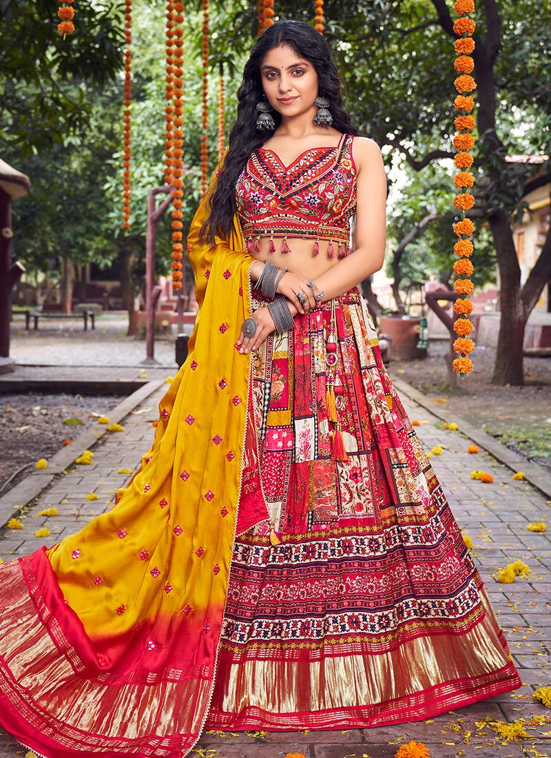 Red Crush Lehenga With Hand Work Blouse Buy Cheap Visit