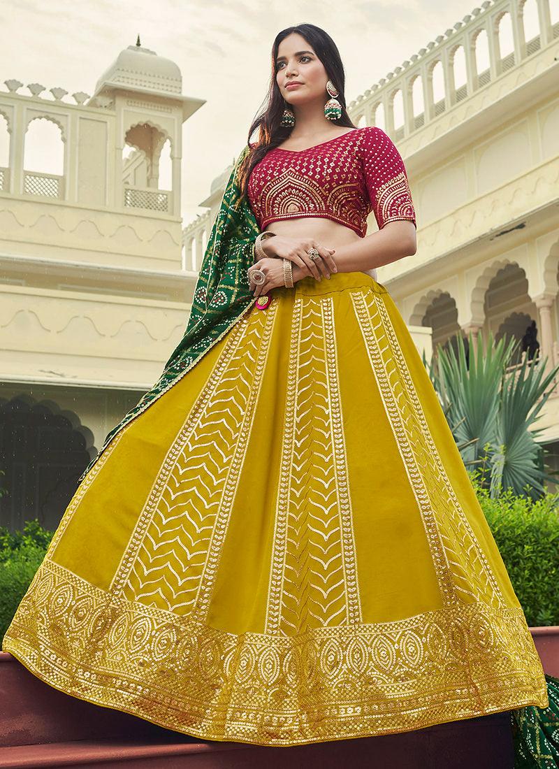 Multi-Color Kalidar Ghaghra Choli New Arrival For Sale