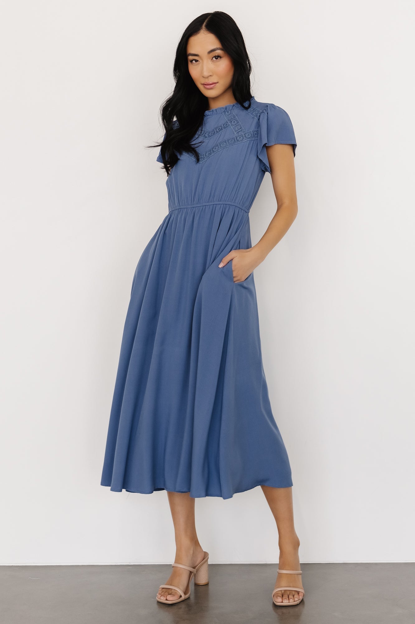 Prestyn Midi Dress | Blue Release Dates Cheap Online