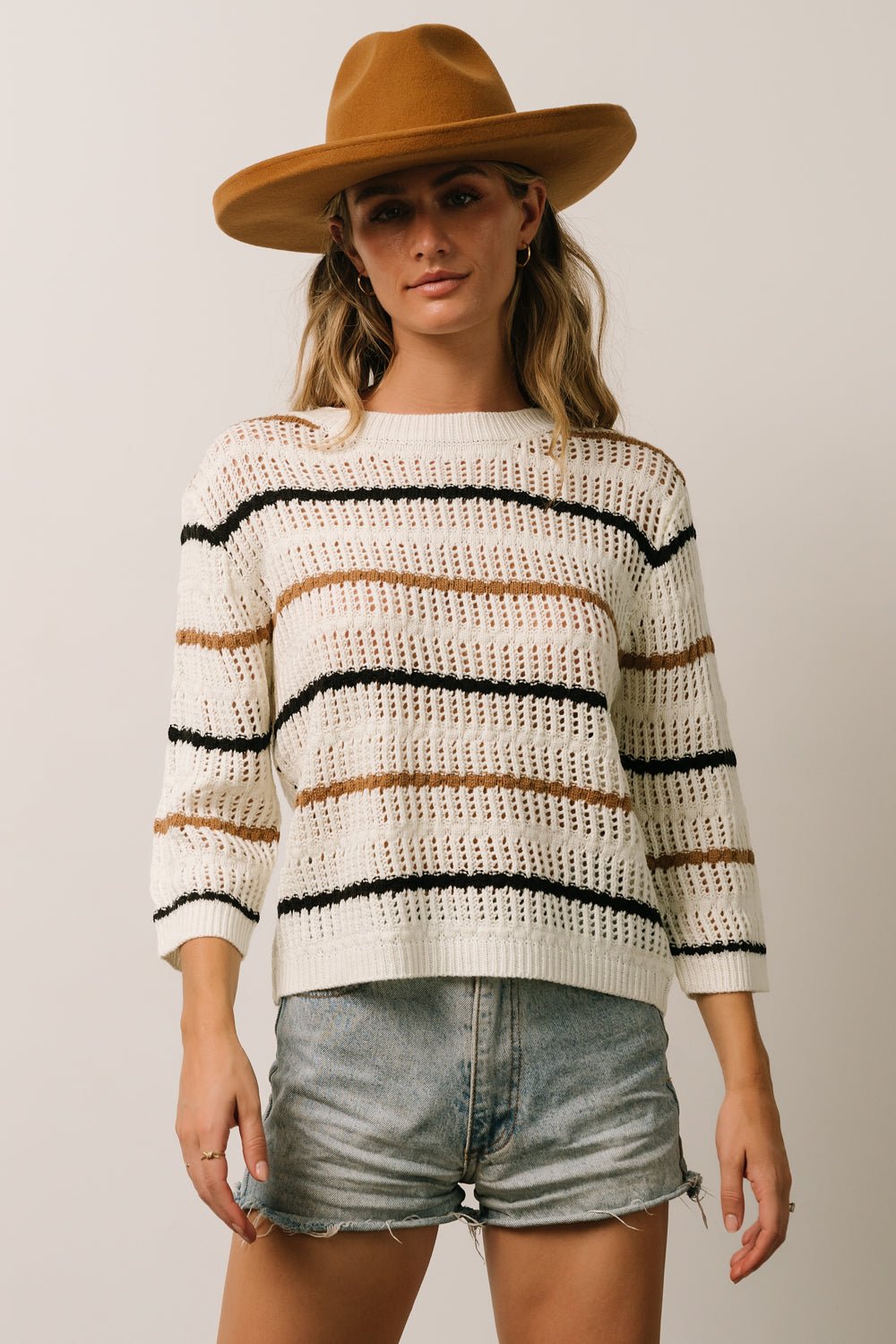 Sundance Knit Sweater Top | Ivory Multi Stripe Sale Fashion