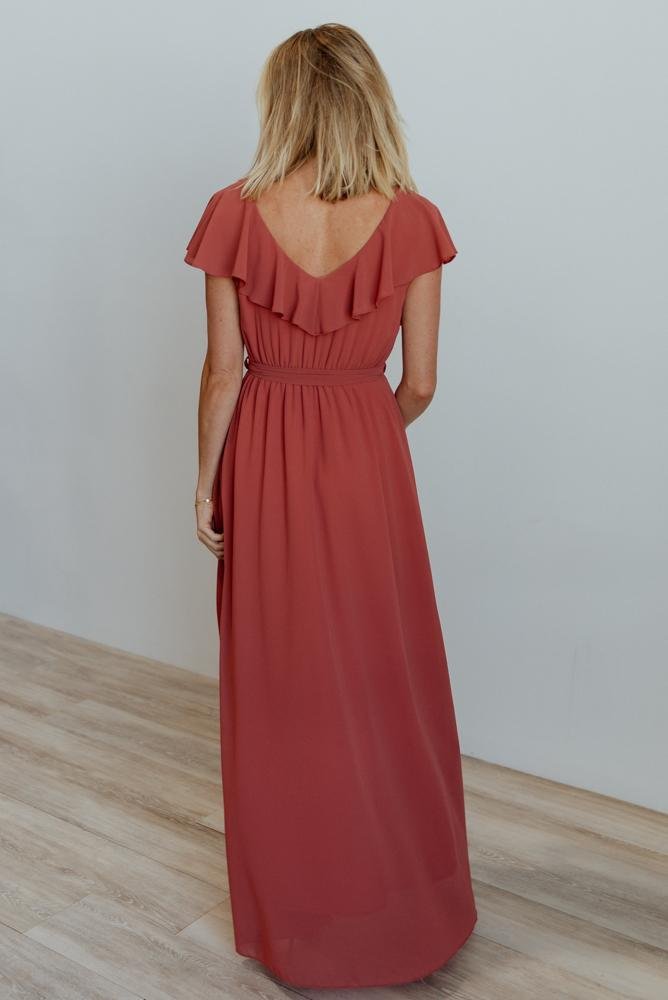 Katya Ruffle Maxi Dress | Rosewood Sale In China