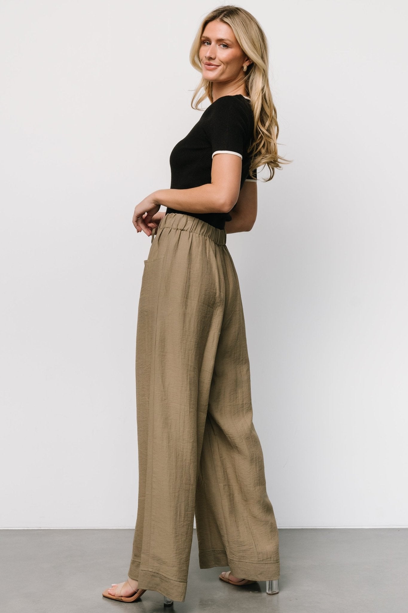 Leza Pants | Olive Browse