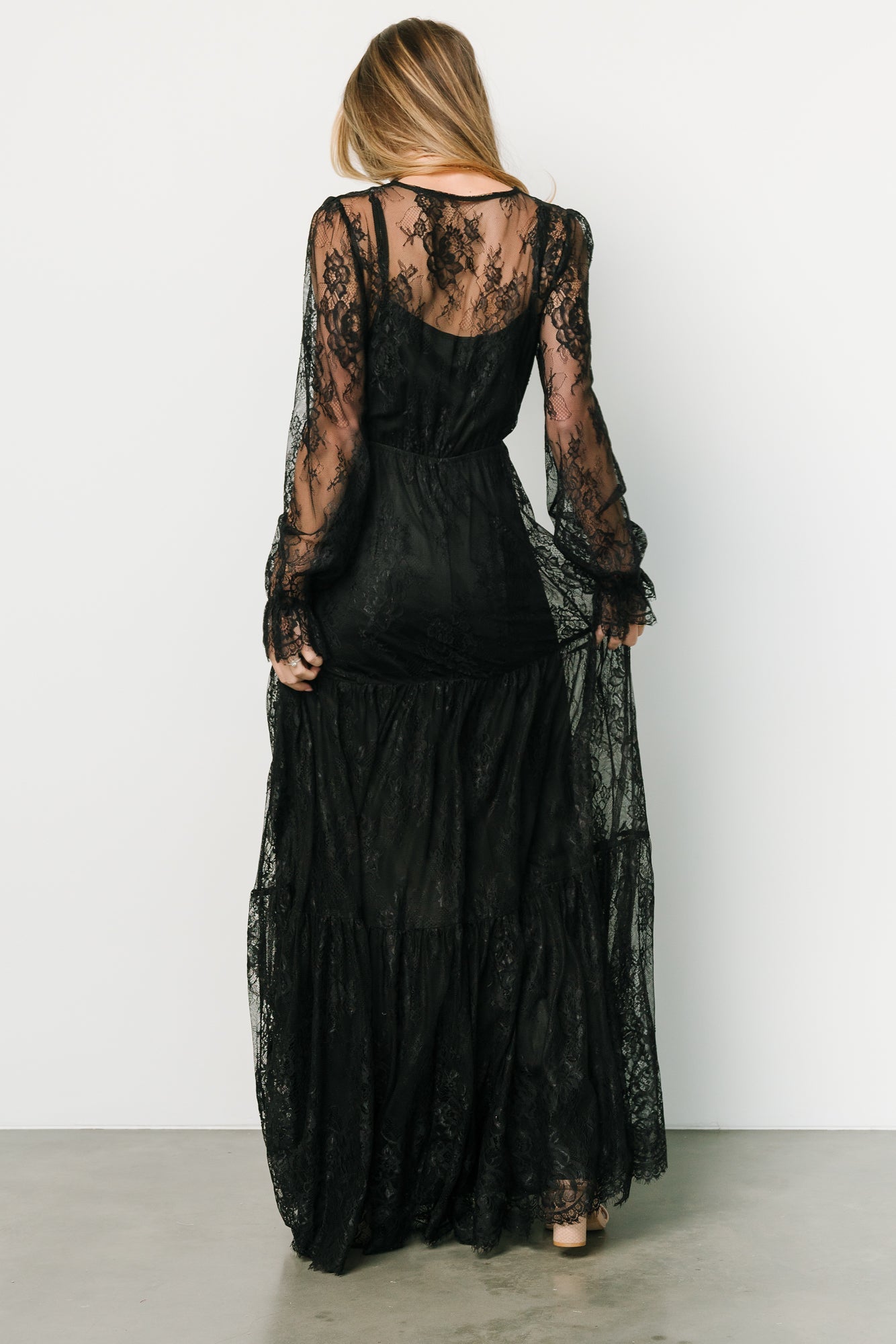 Gloria Lace Maxi Dress | Black Cheap Sale Choice