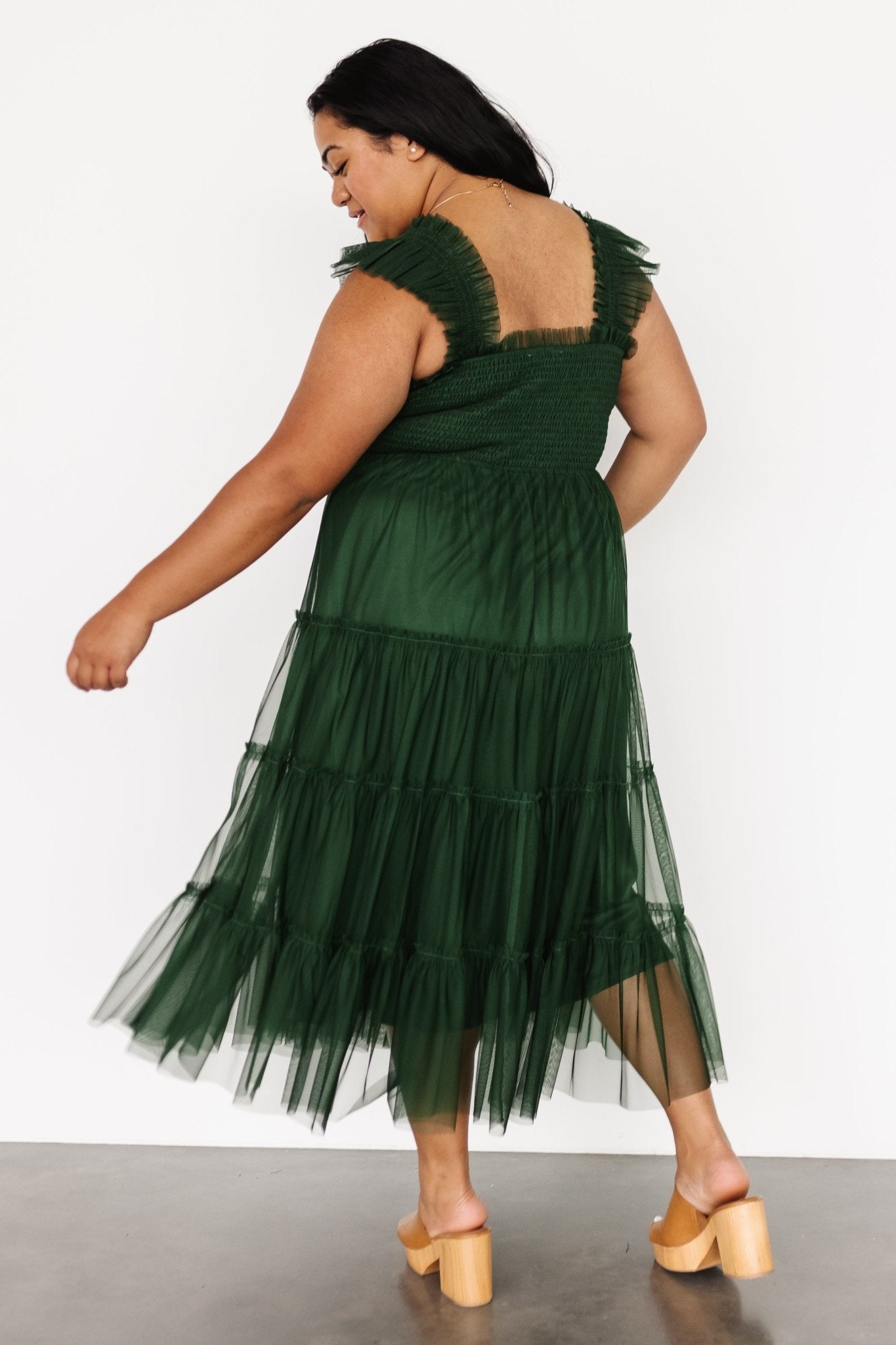 Emma Smocked Tulle Dress | Green Amazon Cheap Online