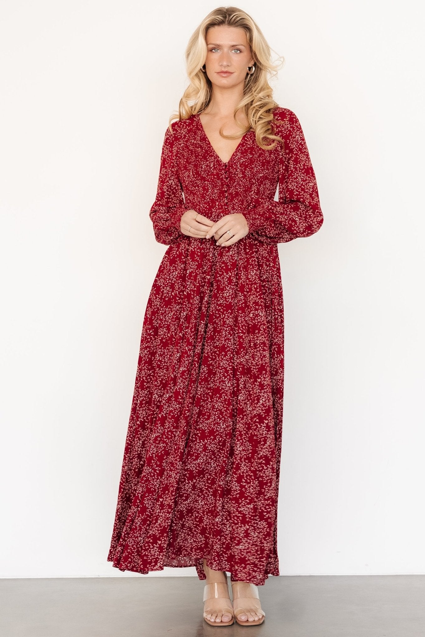 Anya Maxi Dress | Crimson Print The Cheapest Cheap Online