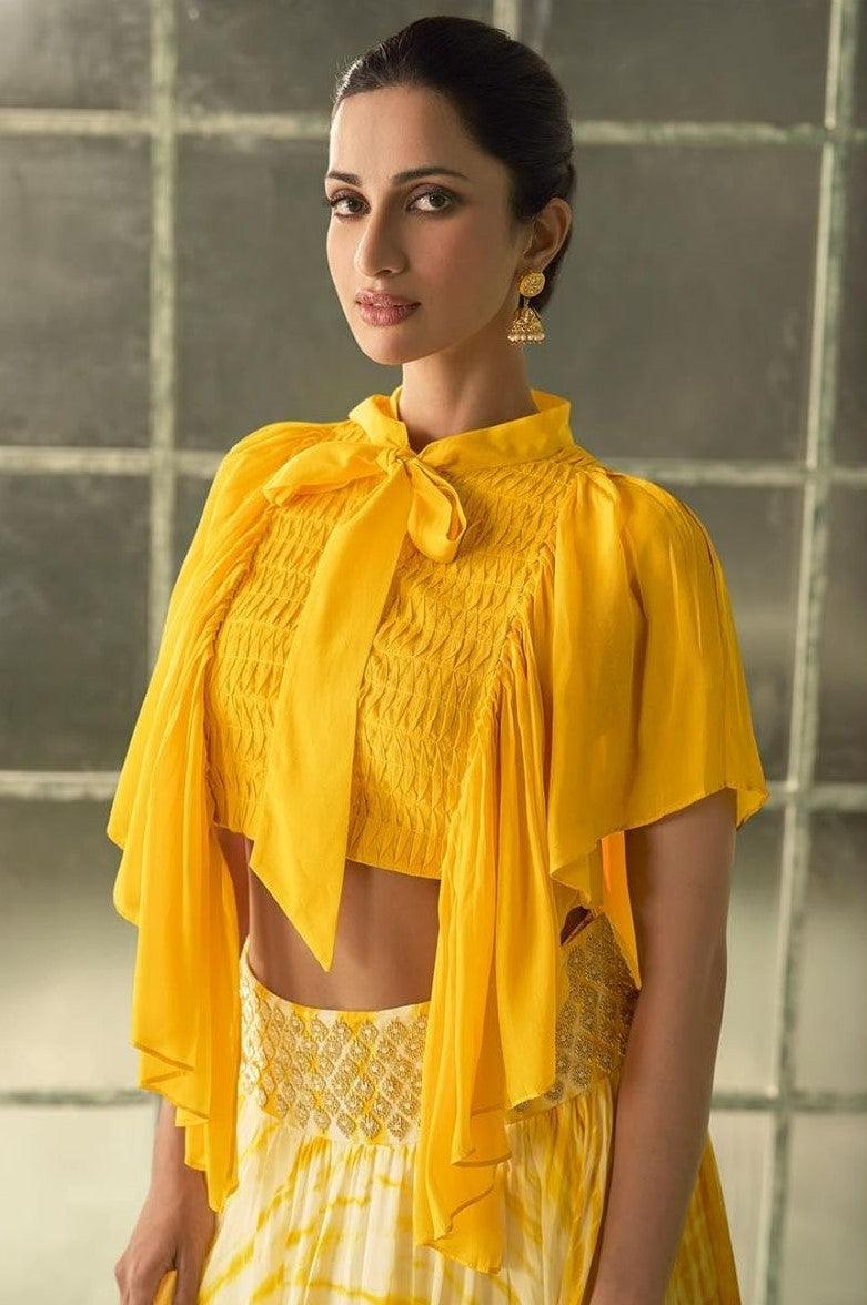 Yellow Georgette Silk Fully Embroidered Fancy Lehenga Choli Discount Looking For