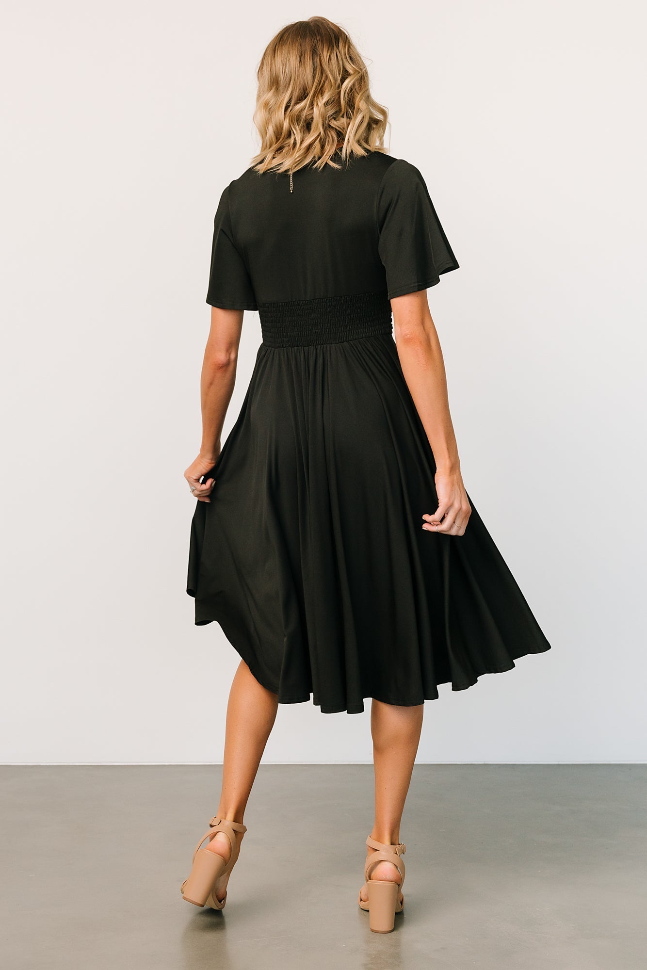 Janette Midi Dress | Black Finishline Cheap Online