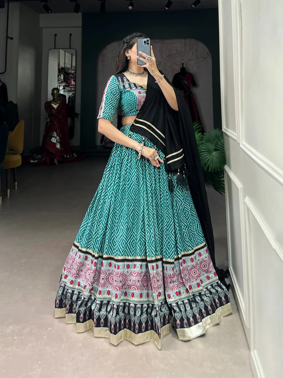 Celebrate Your Navratri Festival with Rayon Lehenga Choli Sale Cheap Online