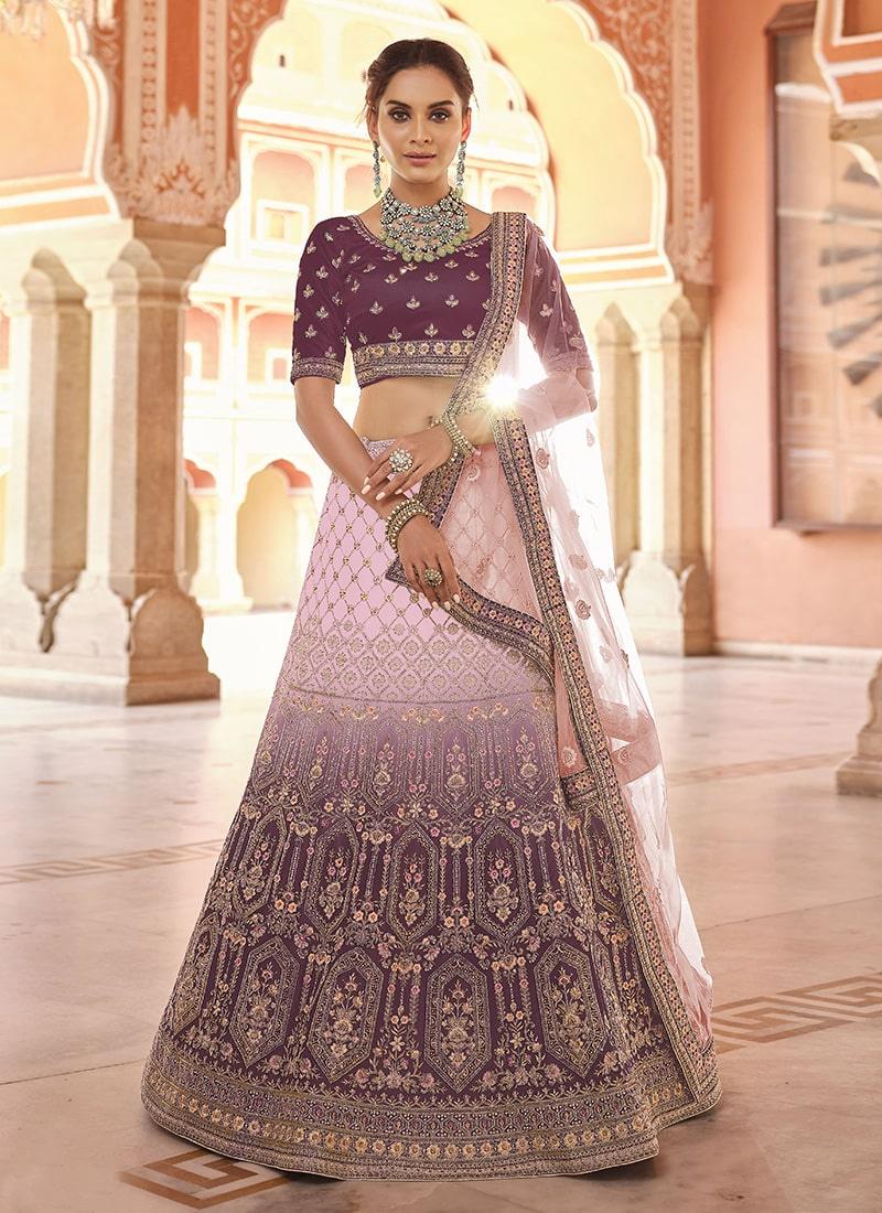 Wine Color Velvet Base Dori And Stone Work Lehenga Outlet Locations For Sale