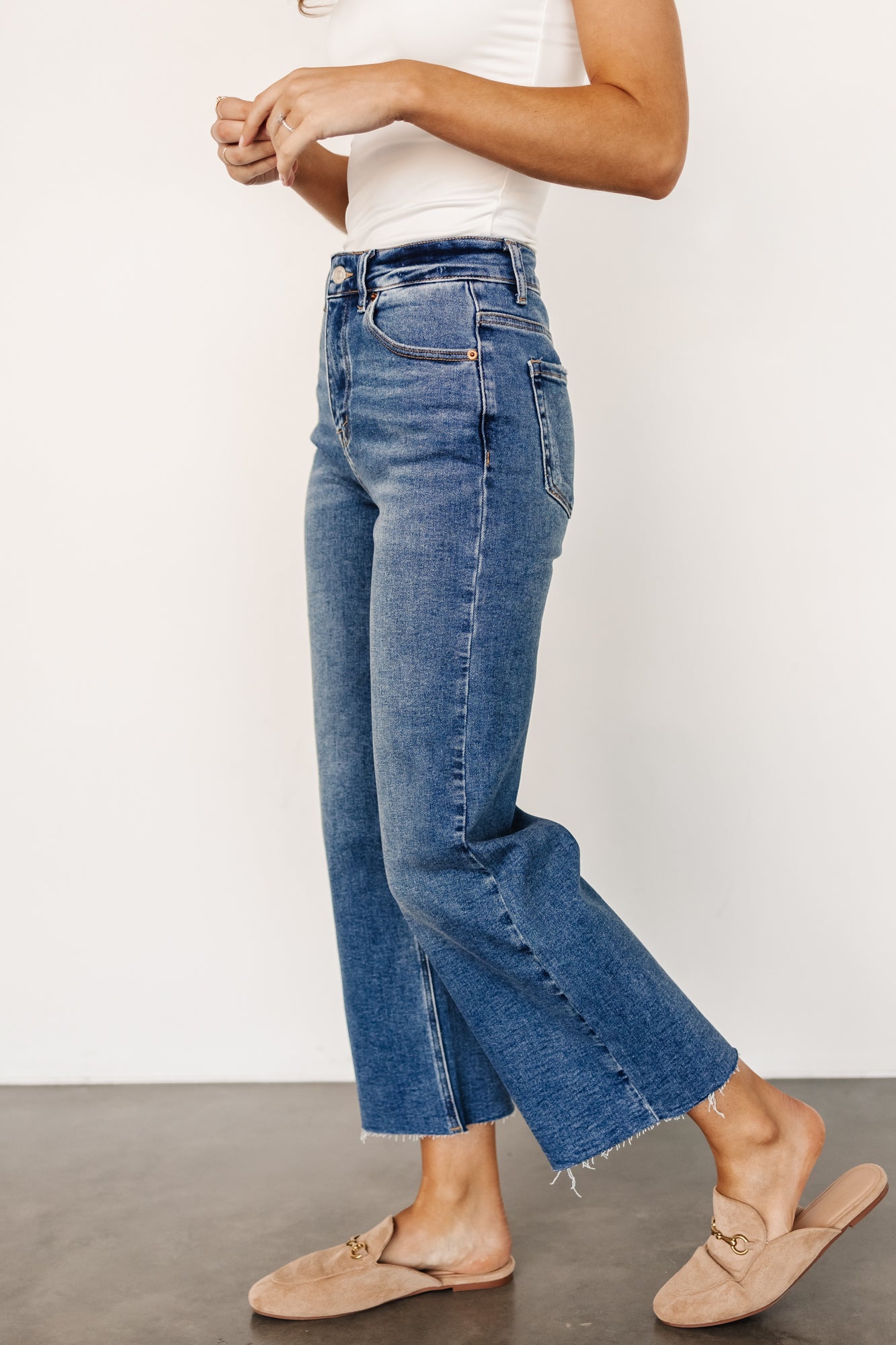 Kirby High Rise Wide Leg Jeans | Medium Wash View