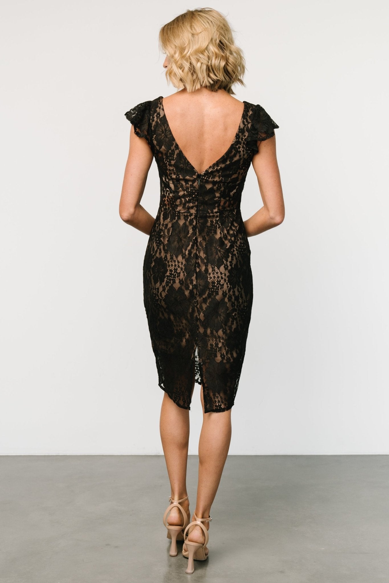 Kimber Lace Dress | Black + Nude Free Shipping Footlocker Finishline